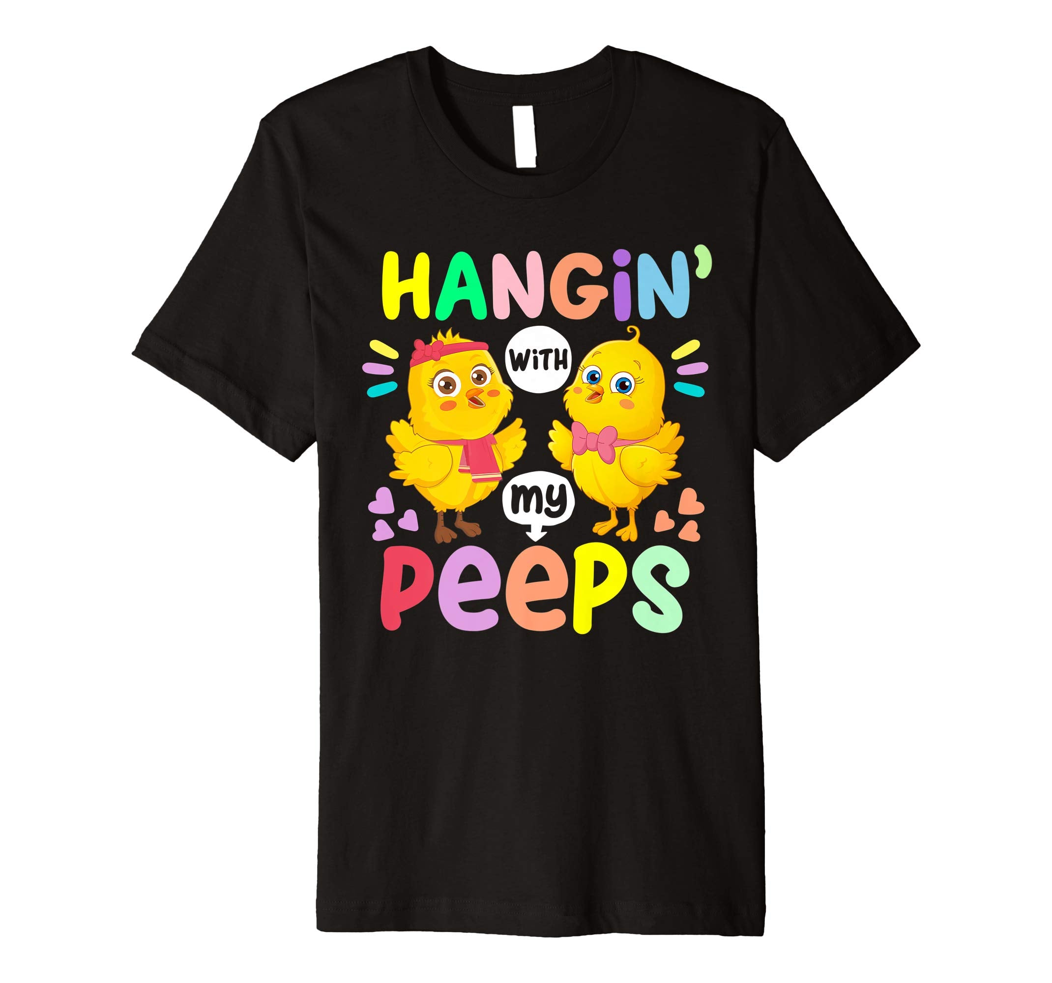 Hanging With My Peeps Happy Easter Kids Boys Girls T Shirt