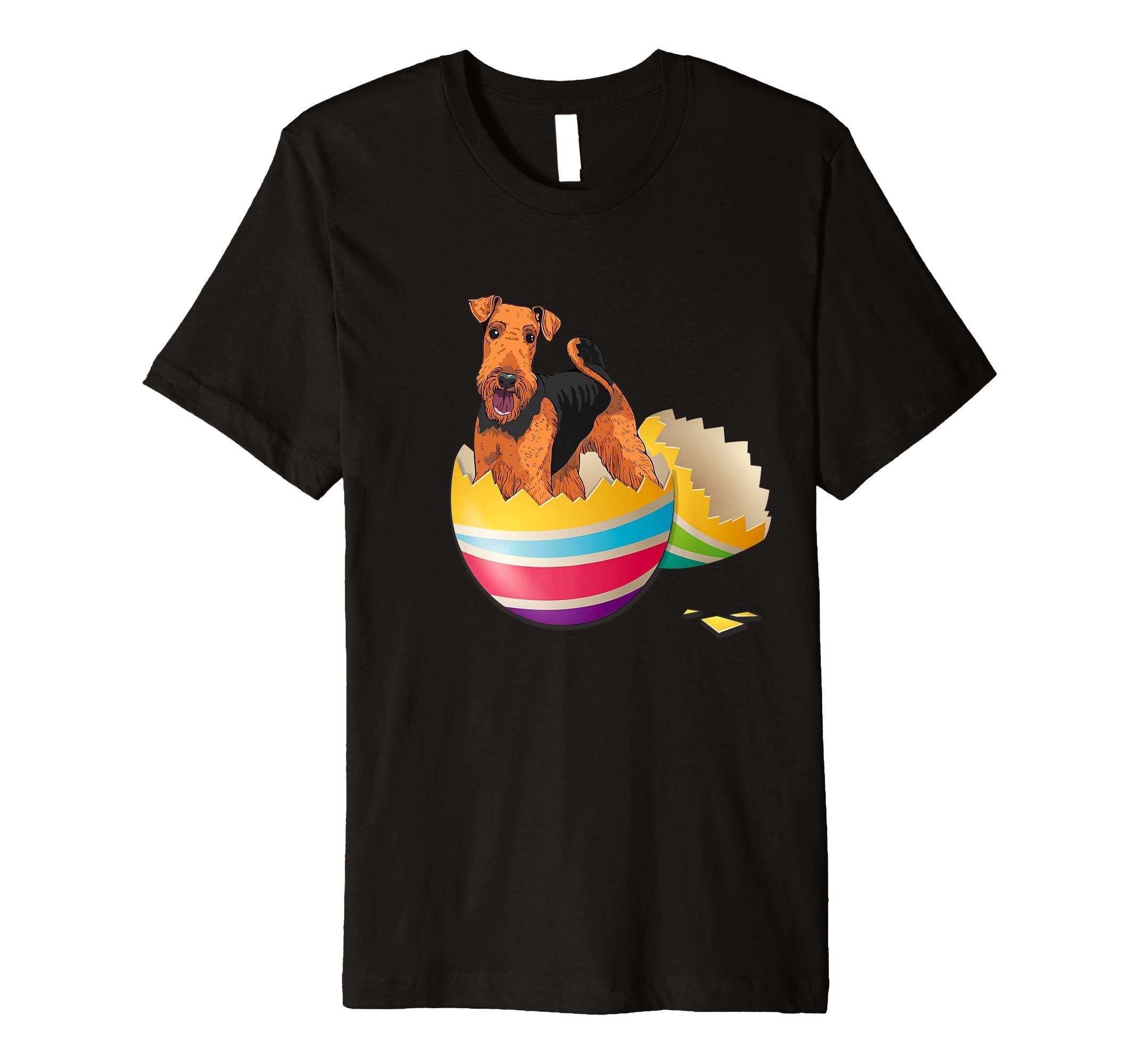 Airedale Terrier Hatching From Easter Egg Easter Day Shirt