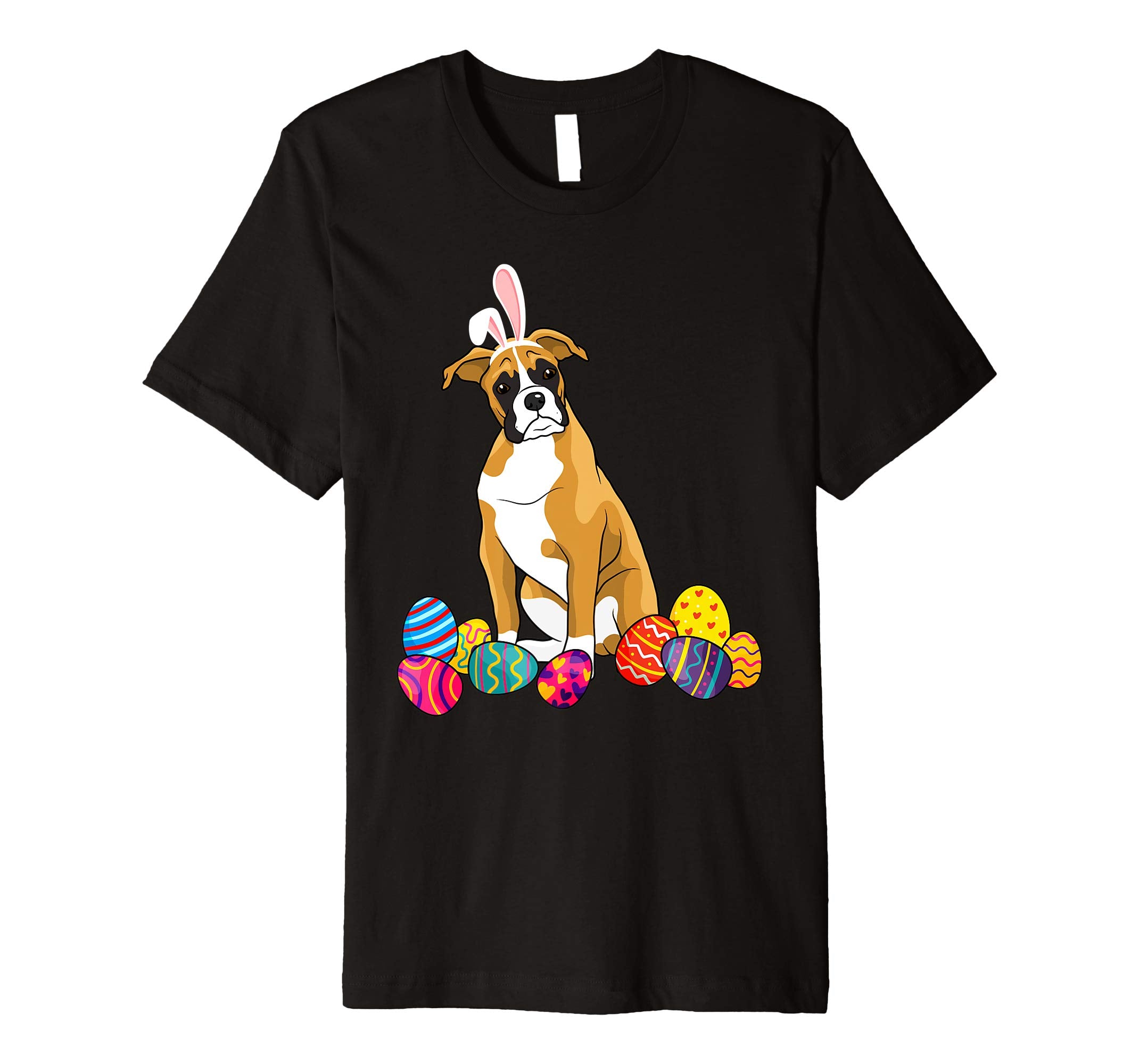 Boxer Bunny Ear With Egg Easter Easter Day Shirt