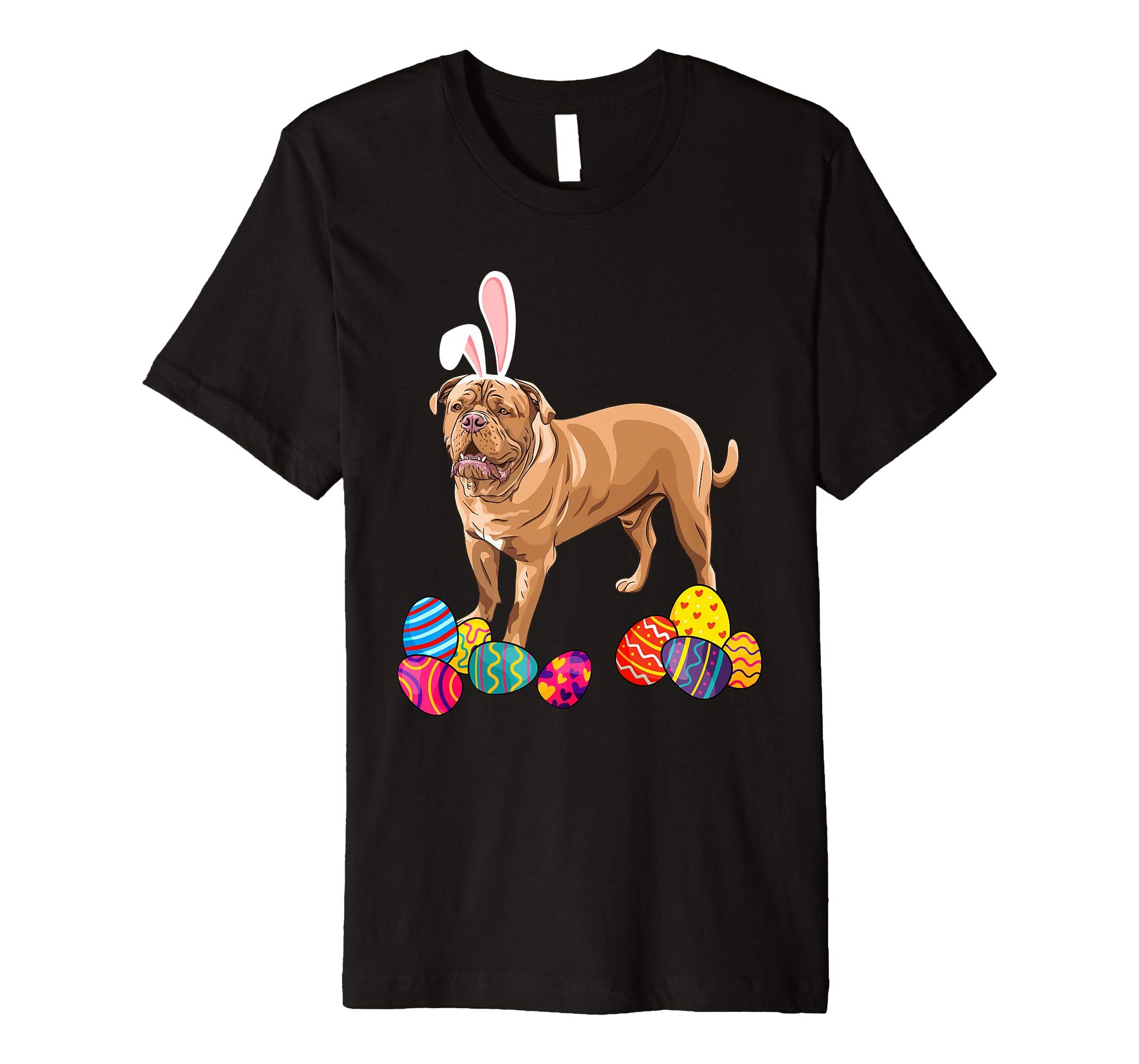 French Mastiff Bunny Ear With Egg Easter Easter Day Shirt