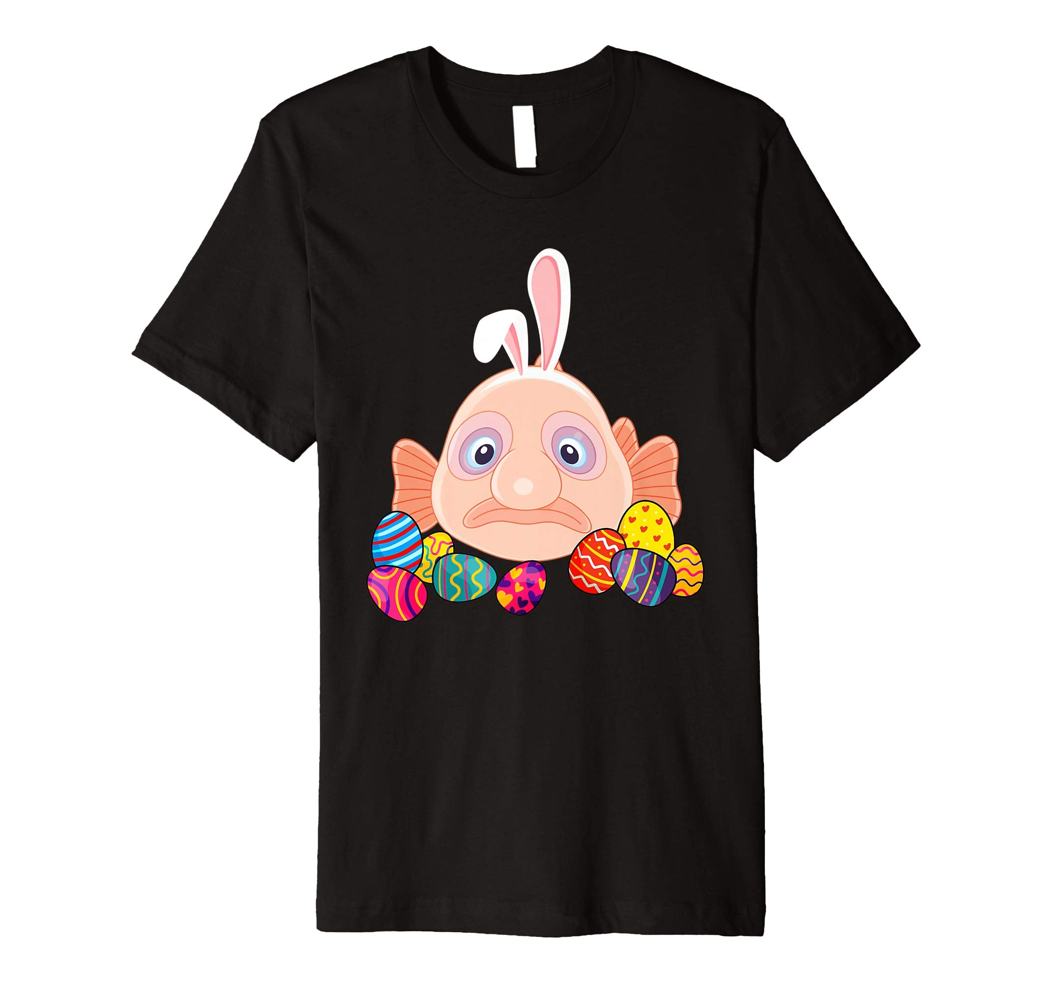 Blob Fish Bunny Ear With Egg Easter Easter Day Shirt