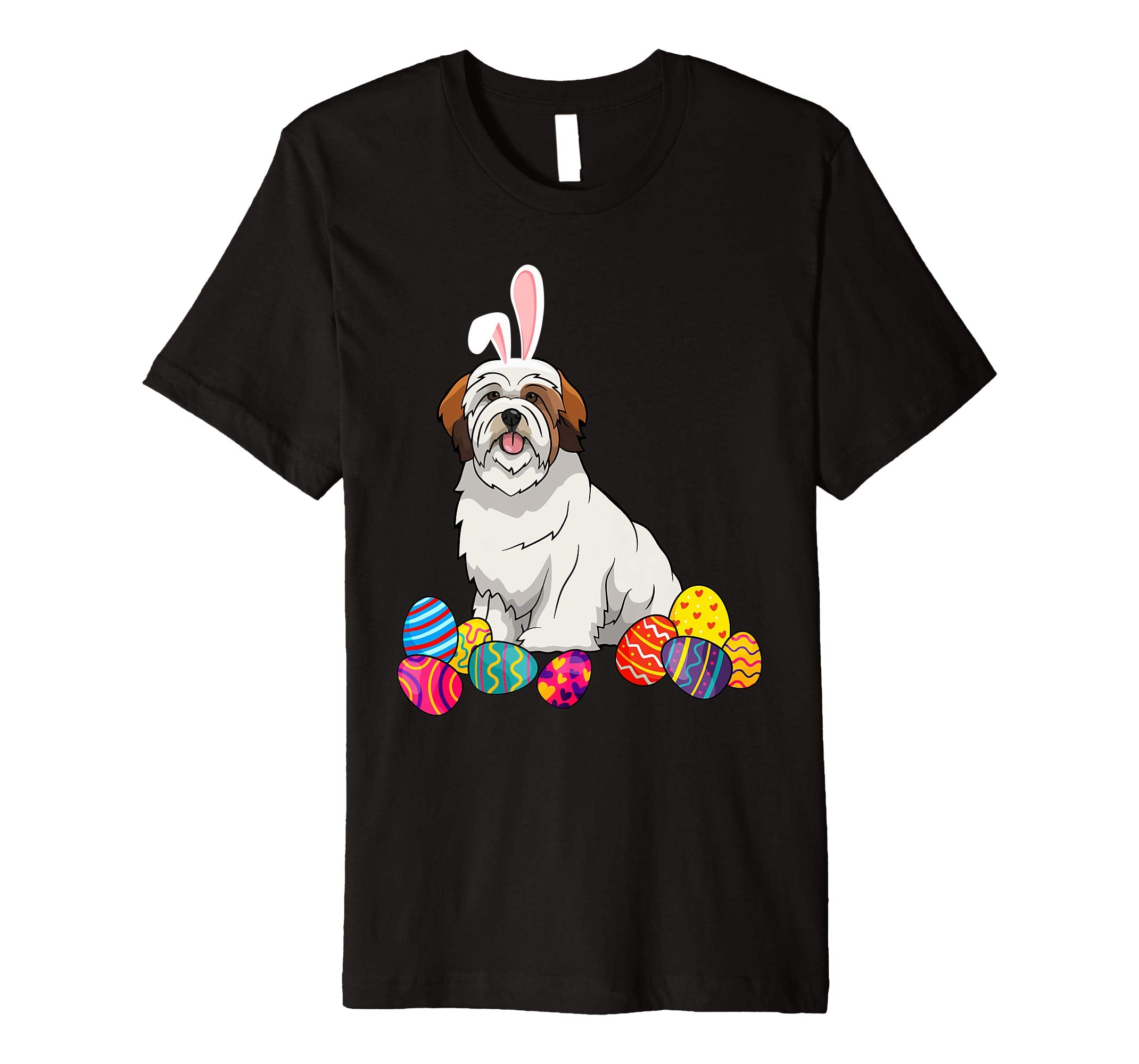 Lhasa Apsos Bunny Ear With Egg Easter Easter Day Shirt