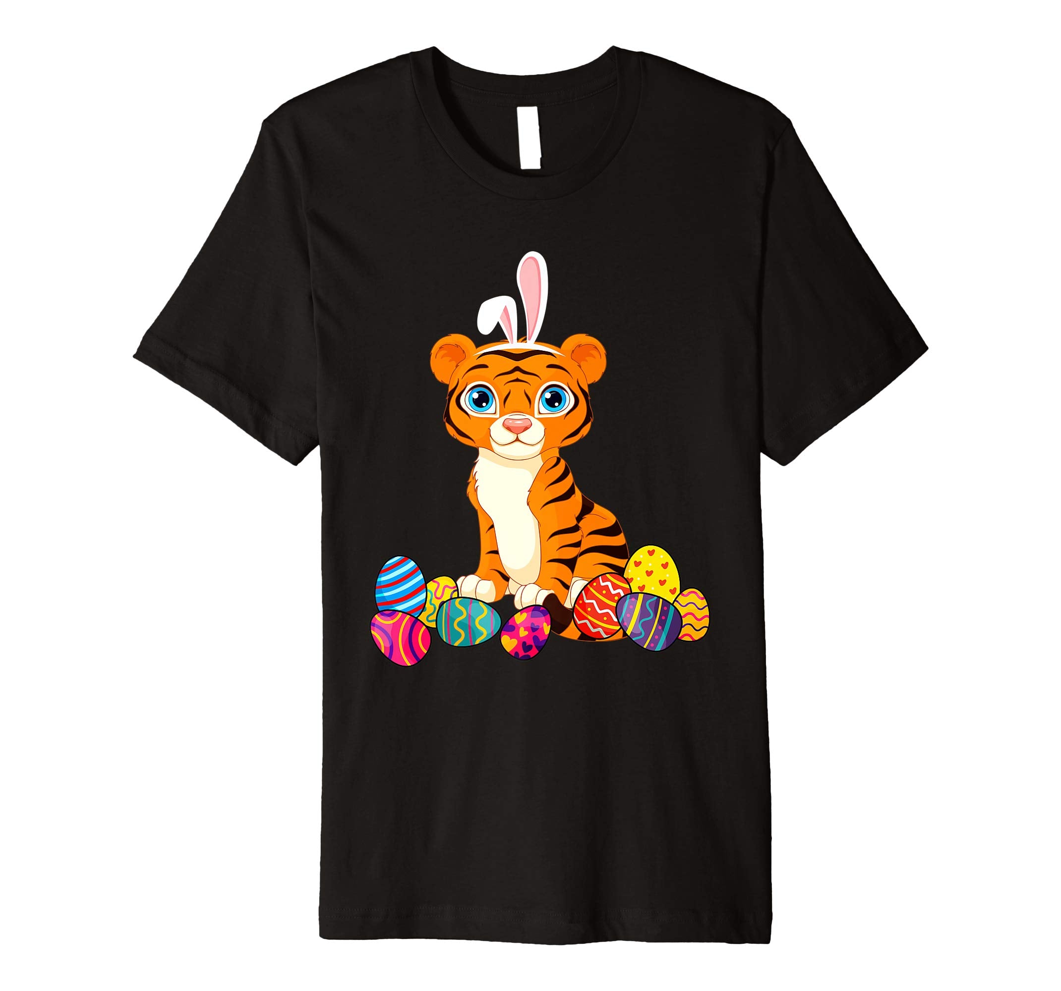 Tiger Bunny Ear With Egg Easter Easter Day Shirt