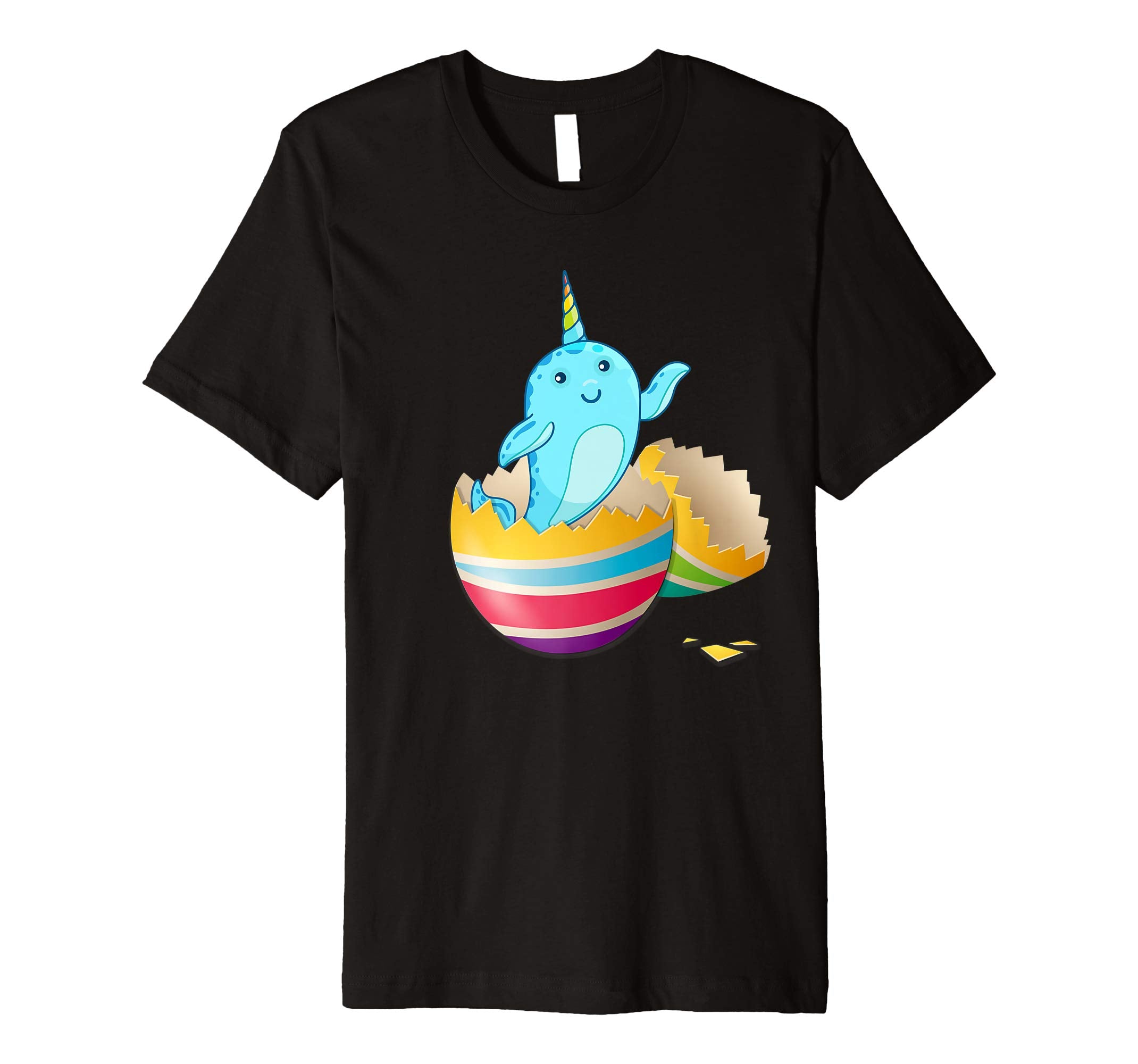 Baby Narwhals Hatching From Easter Egg Easter Day Shirt