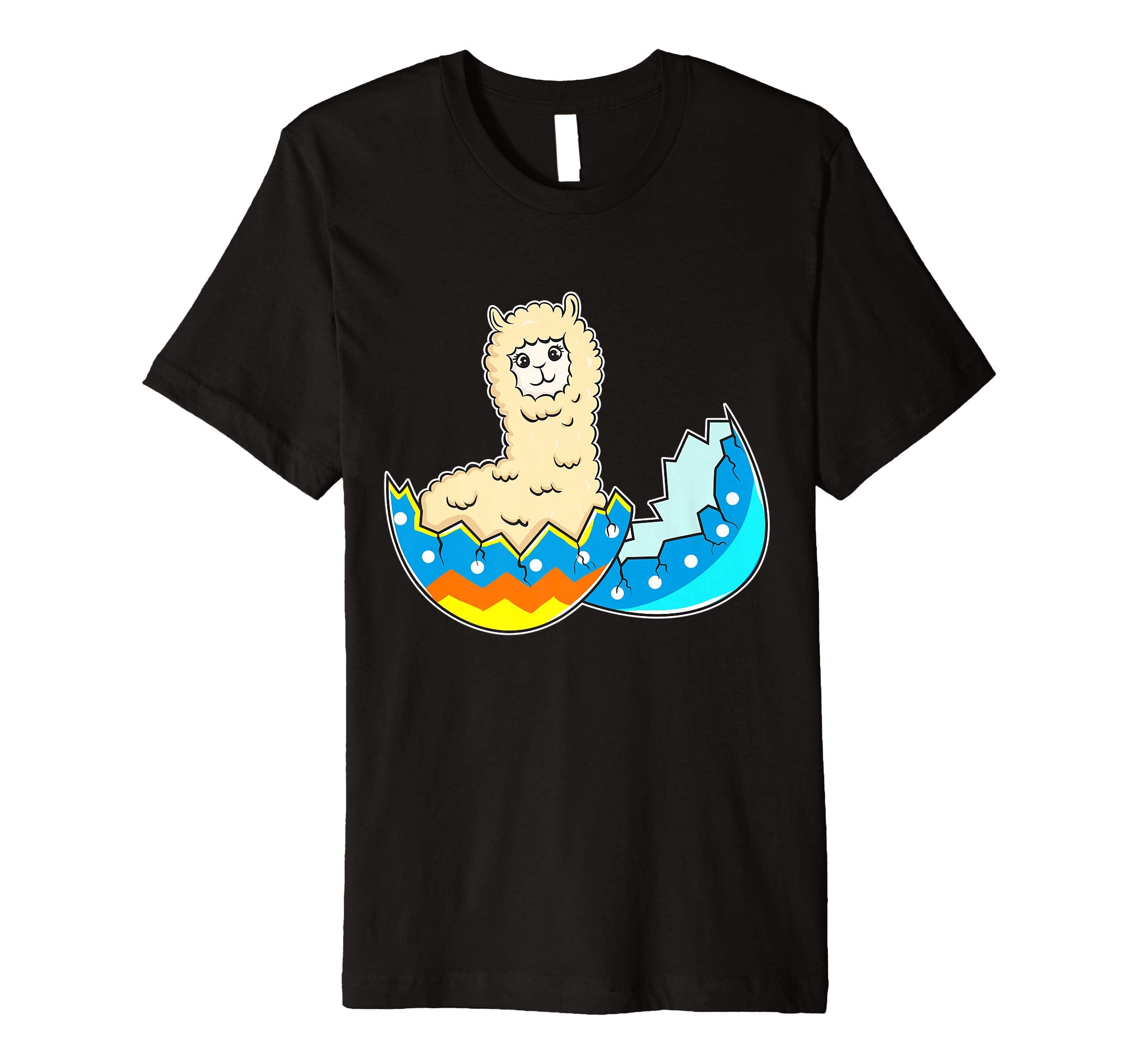 Funny Easter T-Shirt Llama Easter Egg Kids Gift