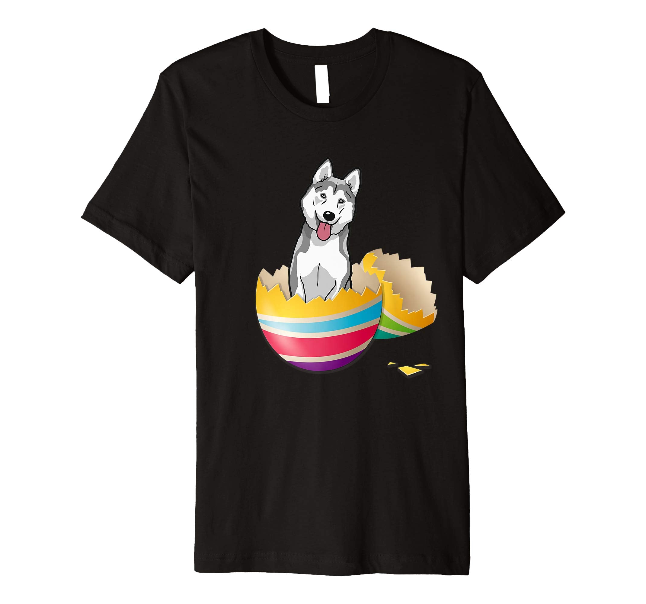 Husky Hatching From Easter Egg Easter Day Shirt