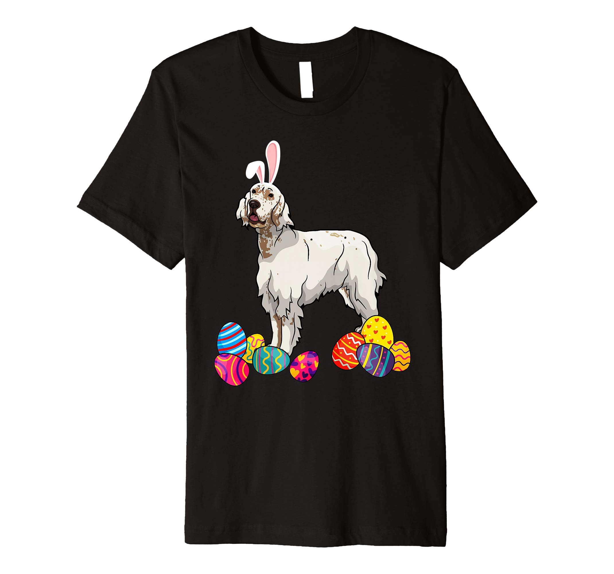 English Setter Bunny Ear With Egg Easter Easter Day Shirt