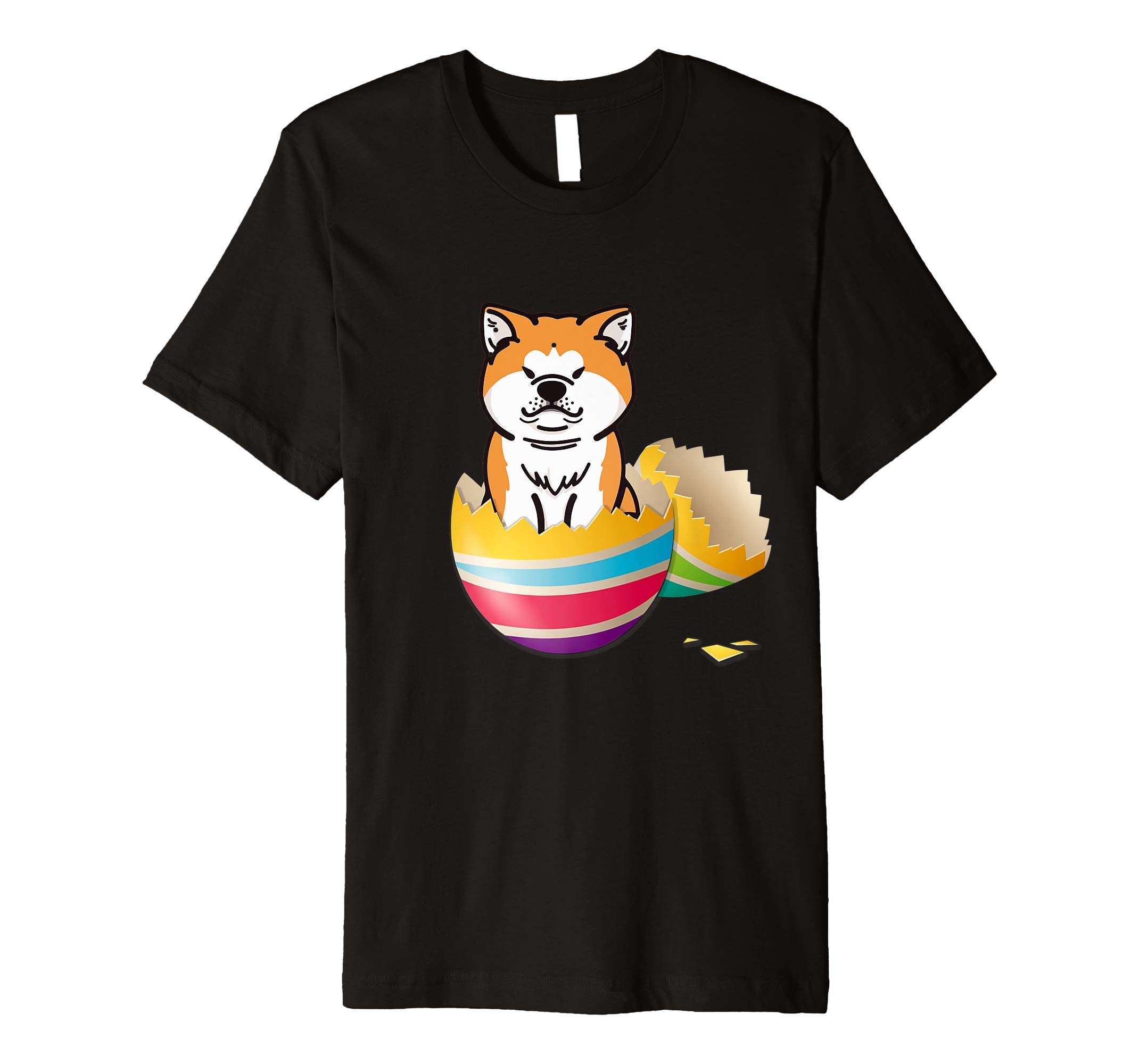 Akita Hatching From Easter Egg Easter Day Shirt