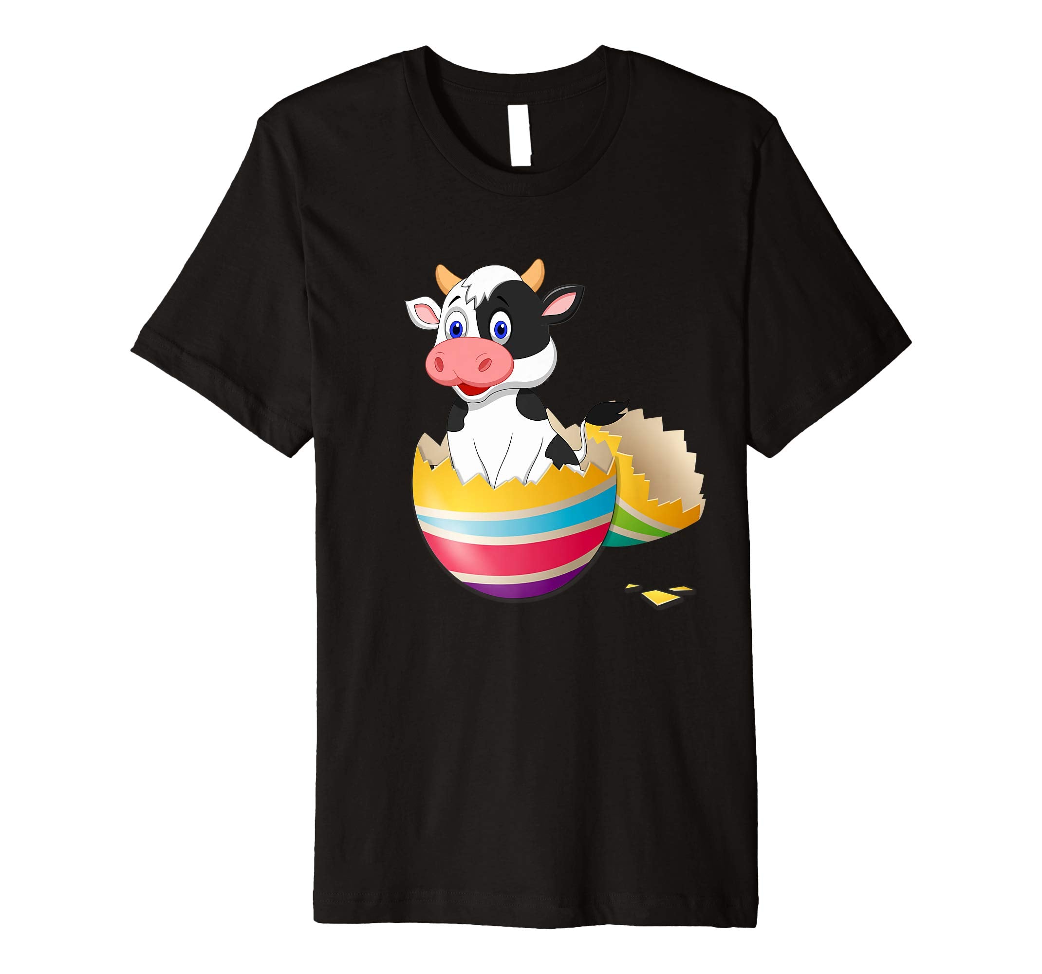 Baby Cow Hatching From Easter Egg Easter Day Shirt