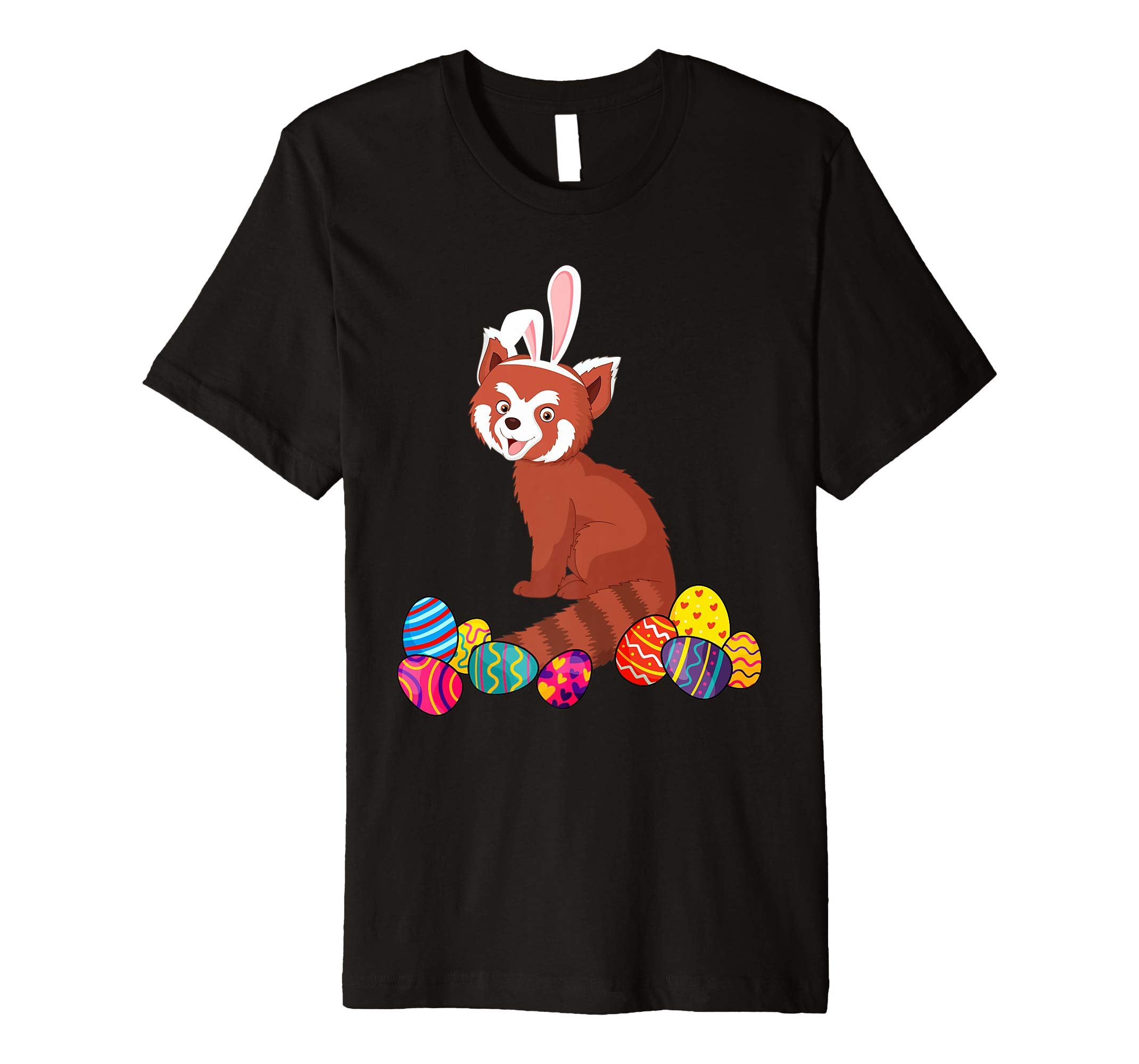 Red Panda Bunny Ear With Egg Easter Easter Day Shirt