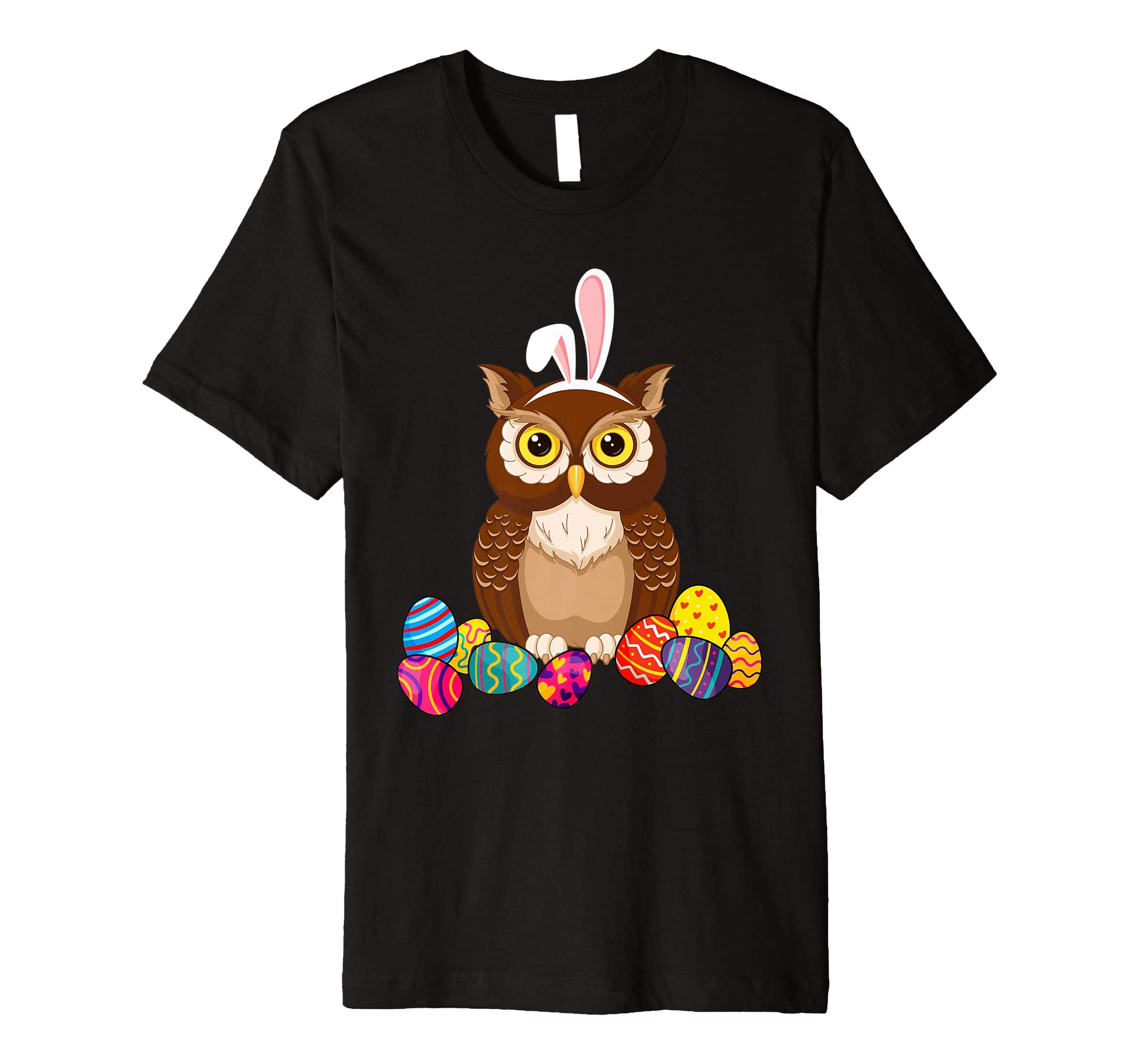 Owl Bunny Ear With Egg Easter Easter Day Shirt