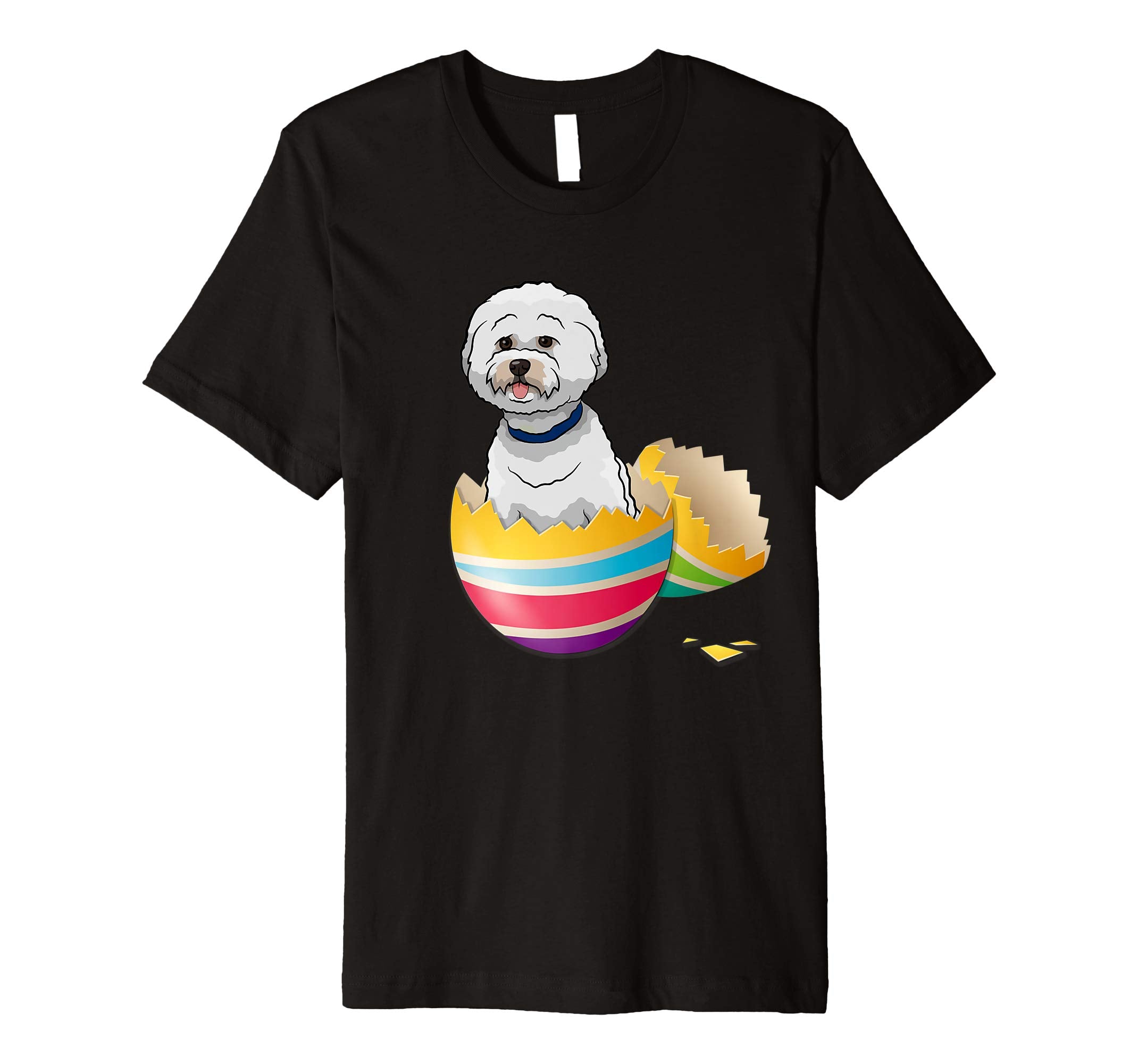 Bichons Frise Hatching From Easter Egg Easter Day Shirt