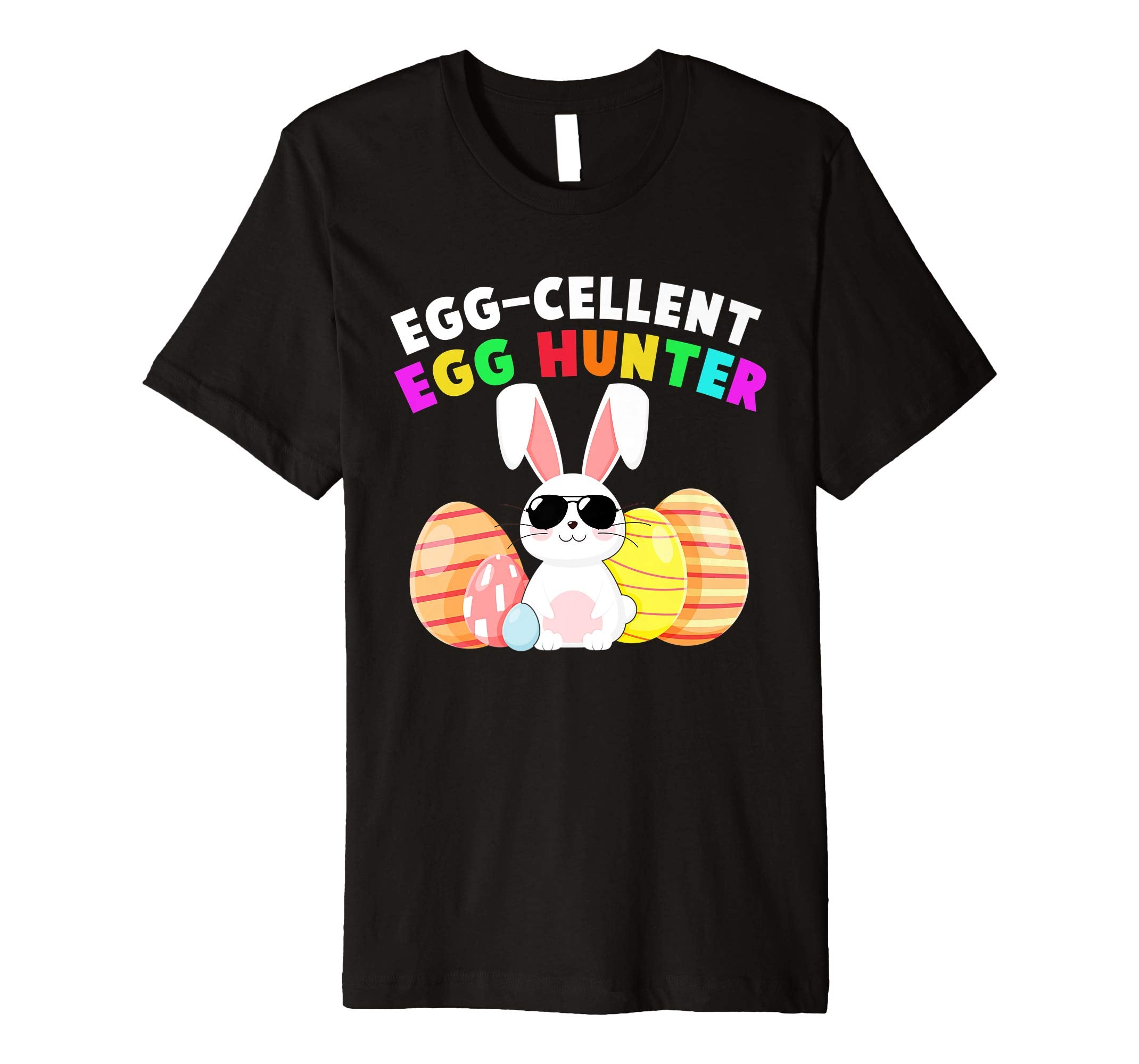 Egg-cellent Egg Hunter Easter T-Shirt Boys Girls Bunny Gift