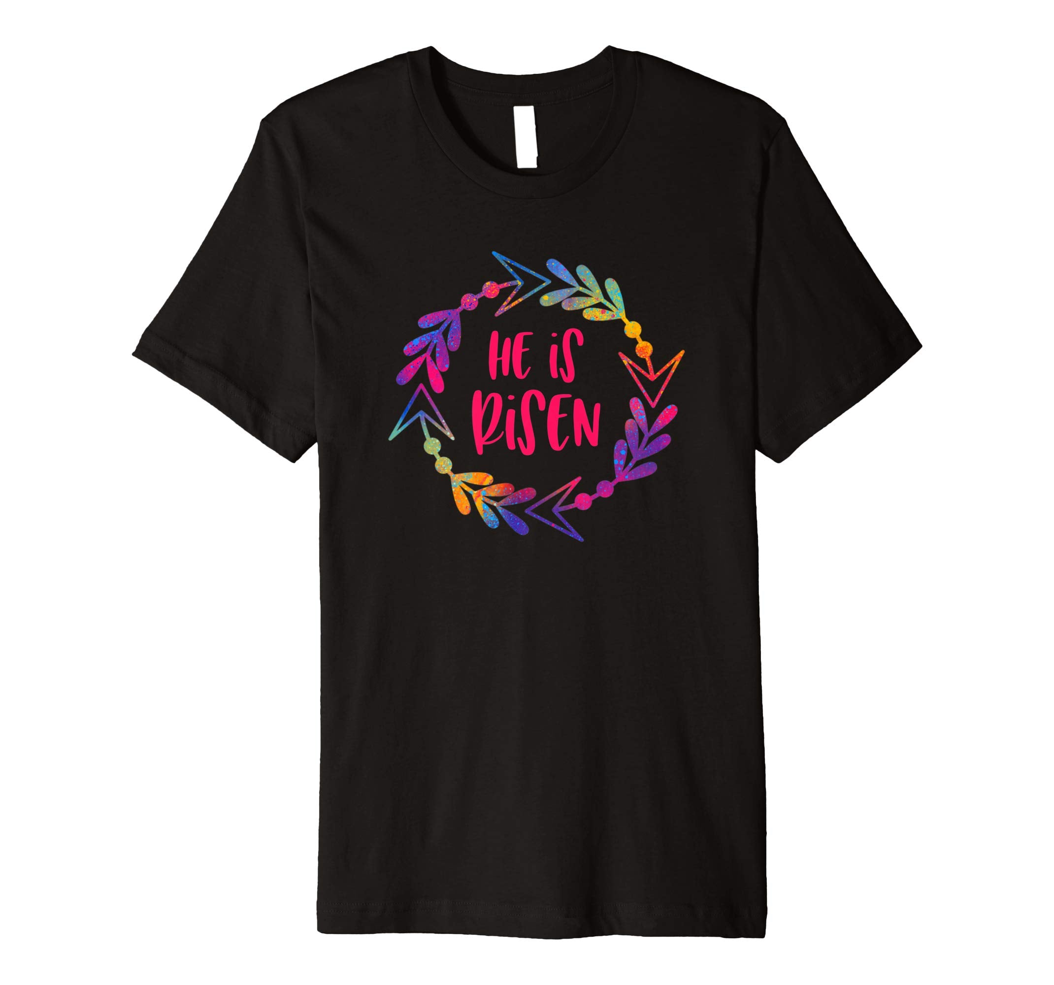 Christian Easter Shirt Bright Inspirational He Is Risen