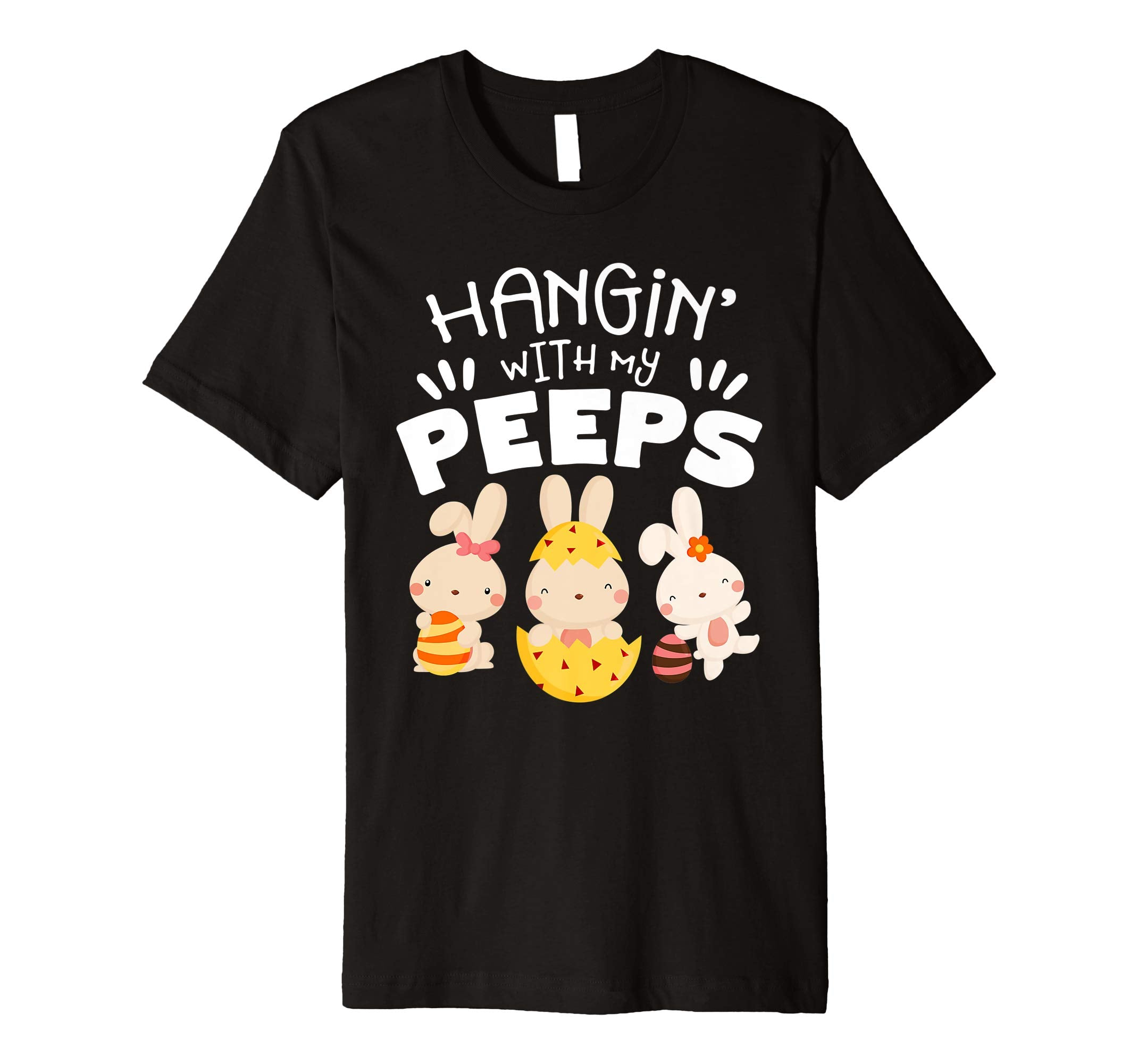 Hanging With My Peeps Happy Easter Kids Boys Girls T Shirt