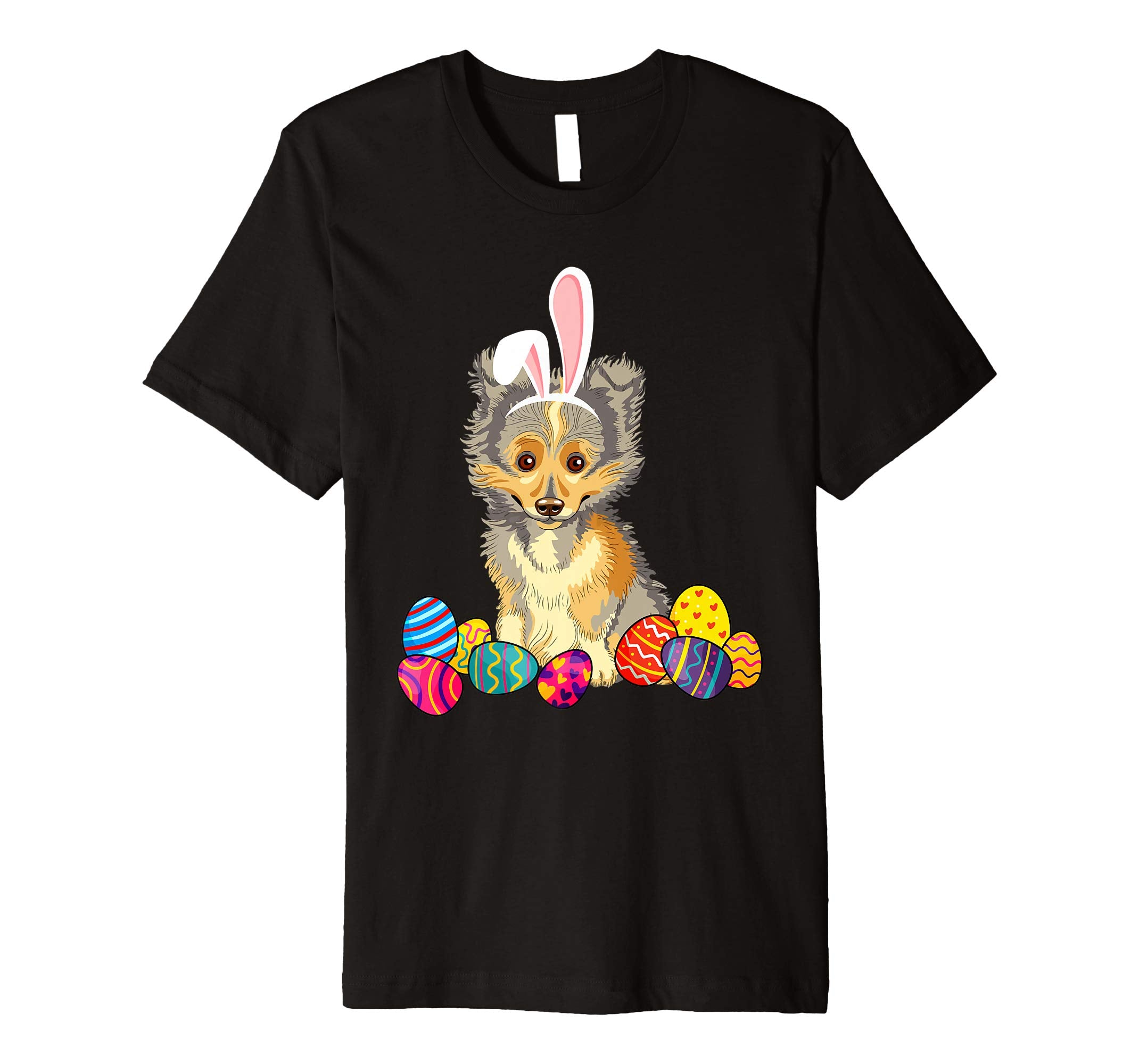 Shetland Sheepdog Bunny Ear With Egg Easter Easter Day Shirt