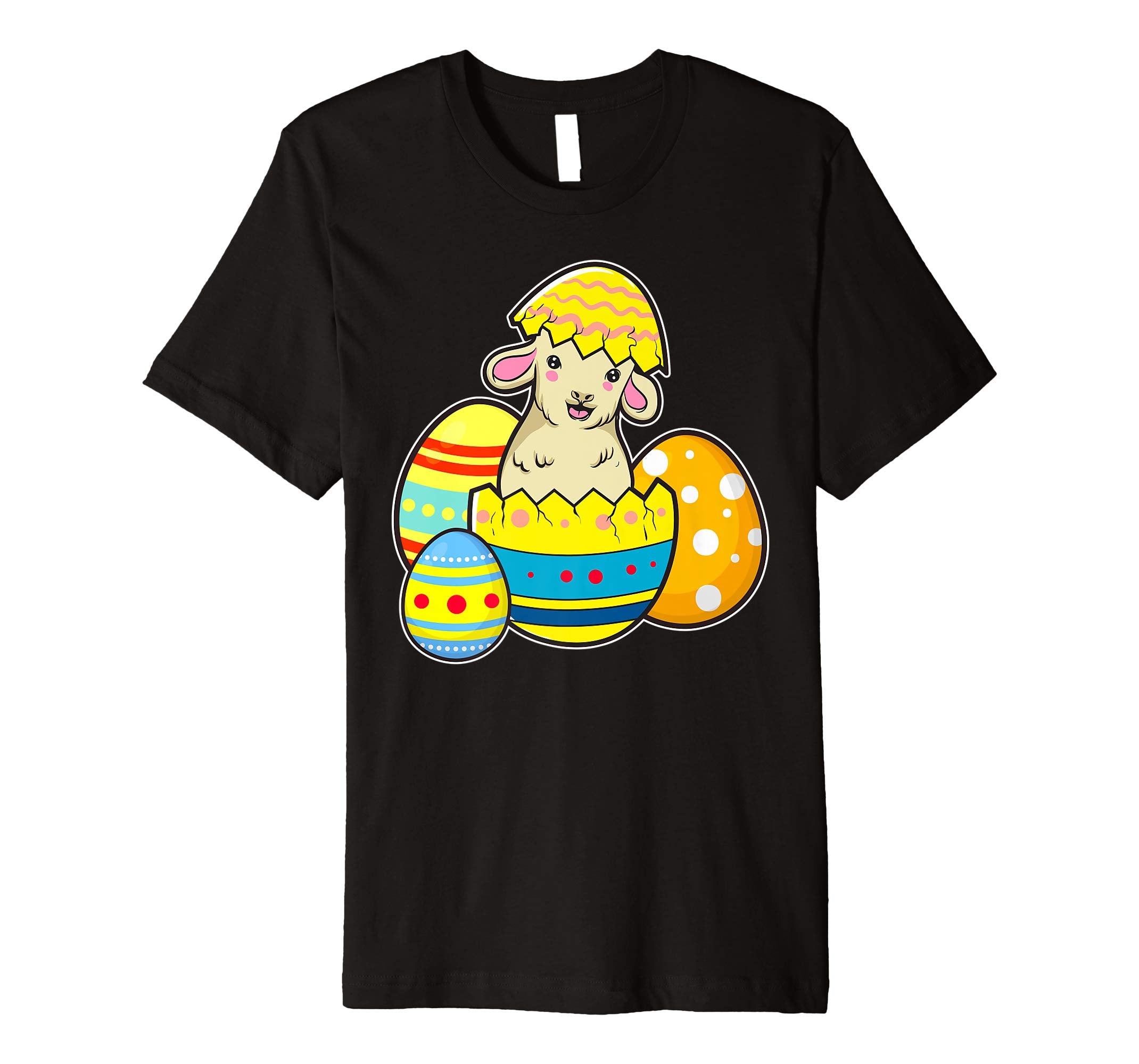 Cute Easter Lamb Shirt Egg Hunt Kids School Spring