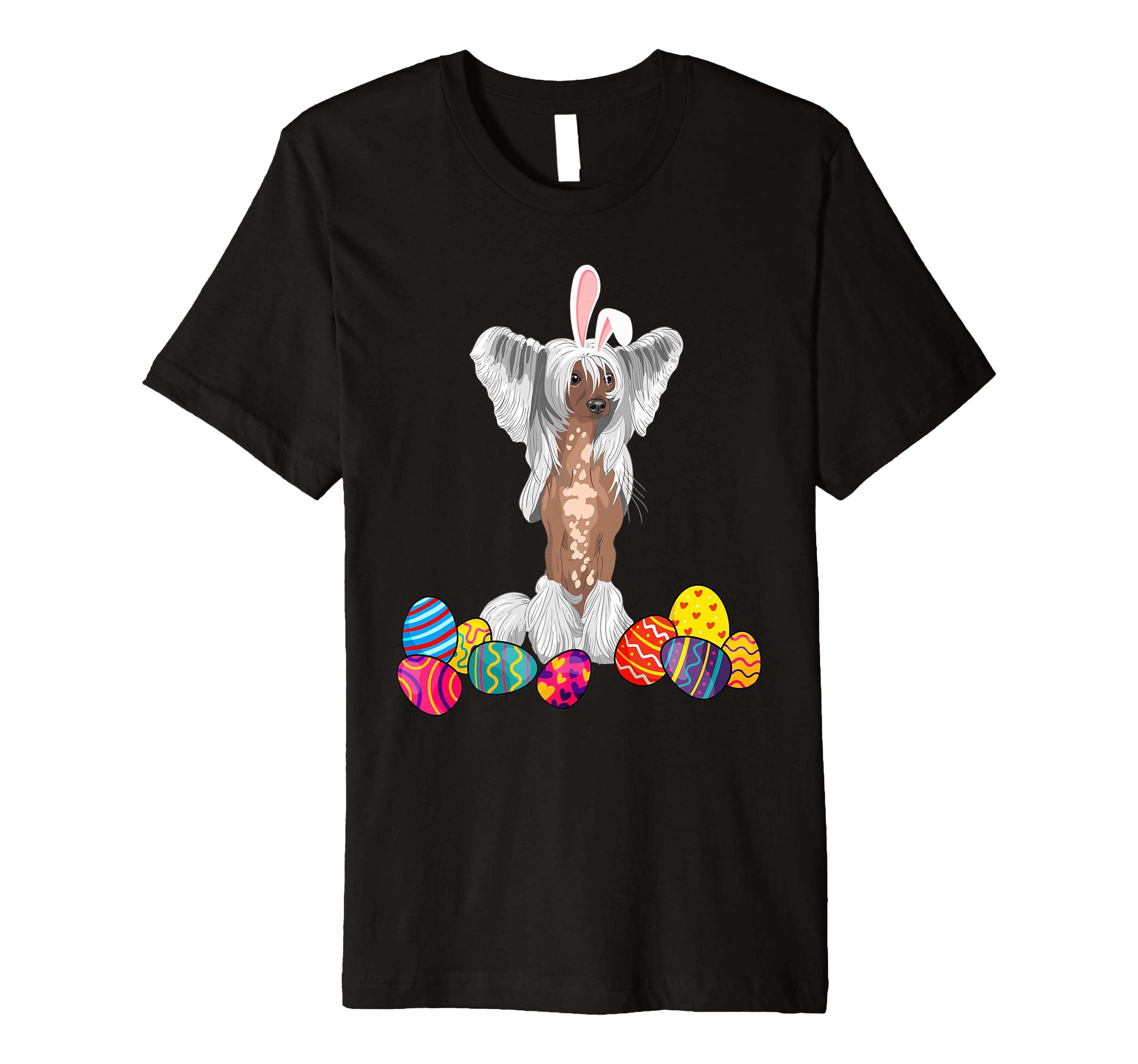 Chinese Crested Bunny Ear With Egg Easter Easter Day Shirt
