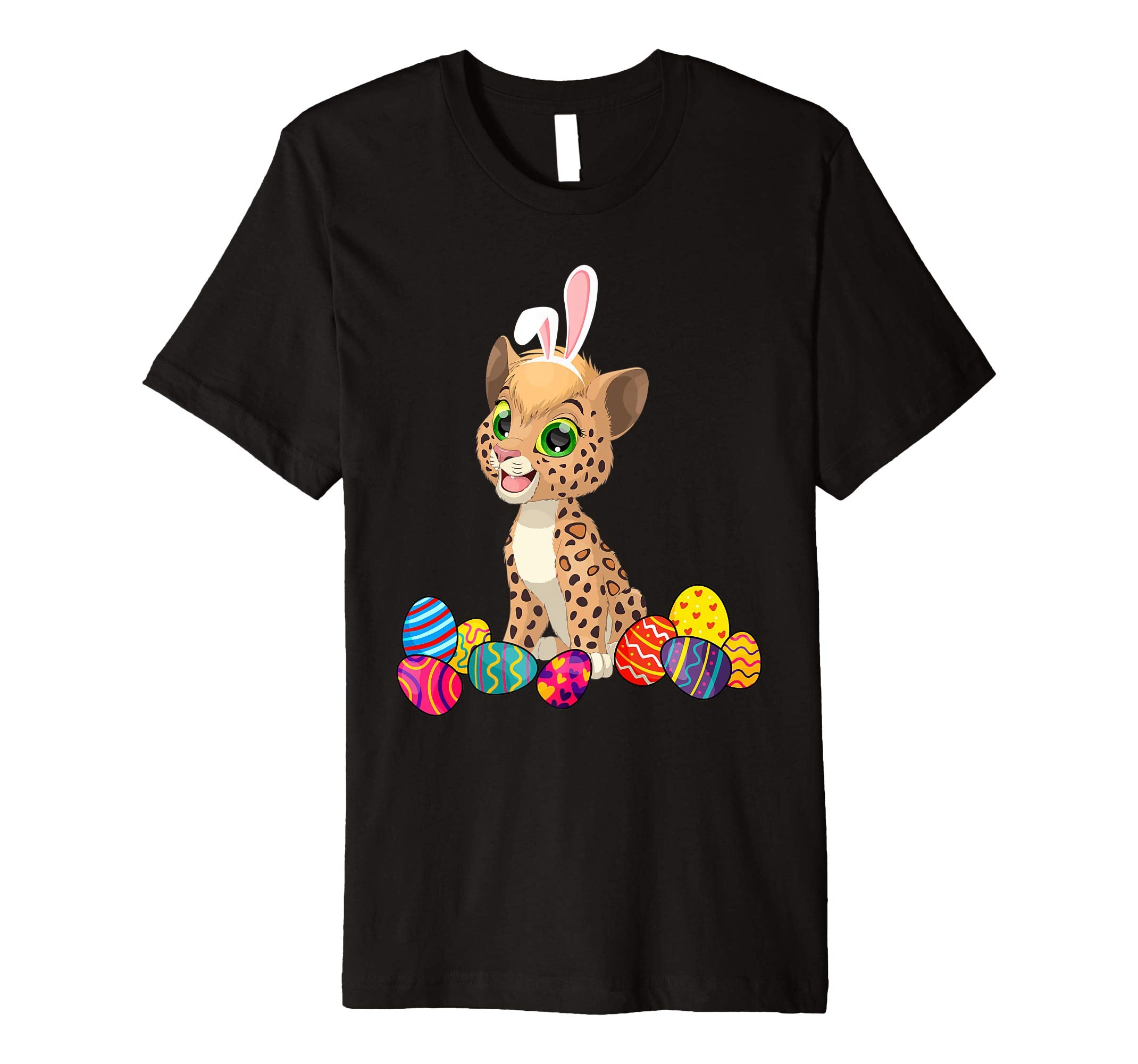 Leopard Bunny Ear With Egg Easter Easter Day Shirt