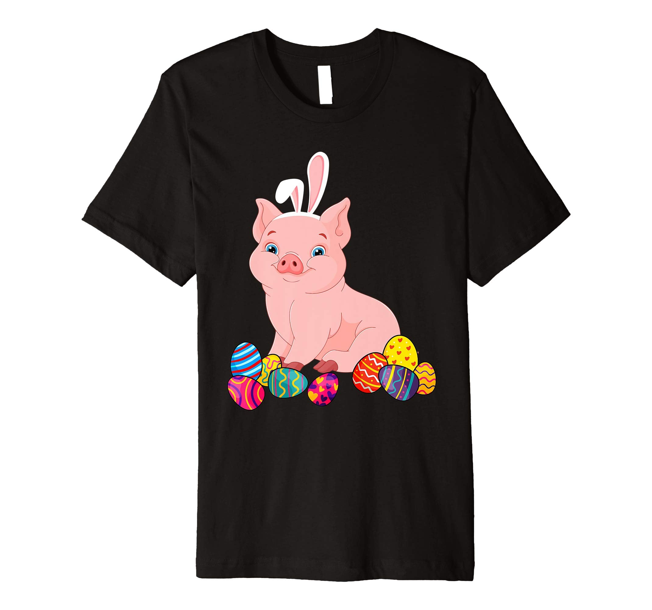 Pig Bunny Ear With Egg Easter Easter Day Shirt