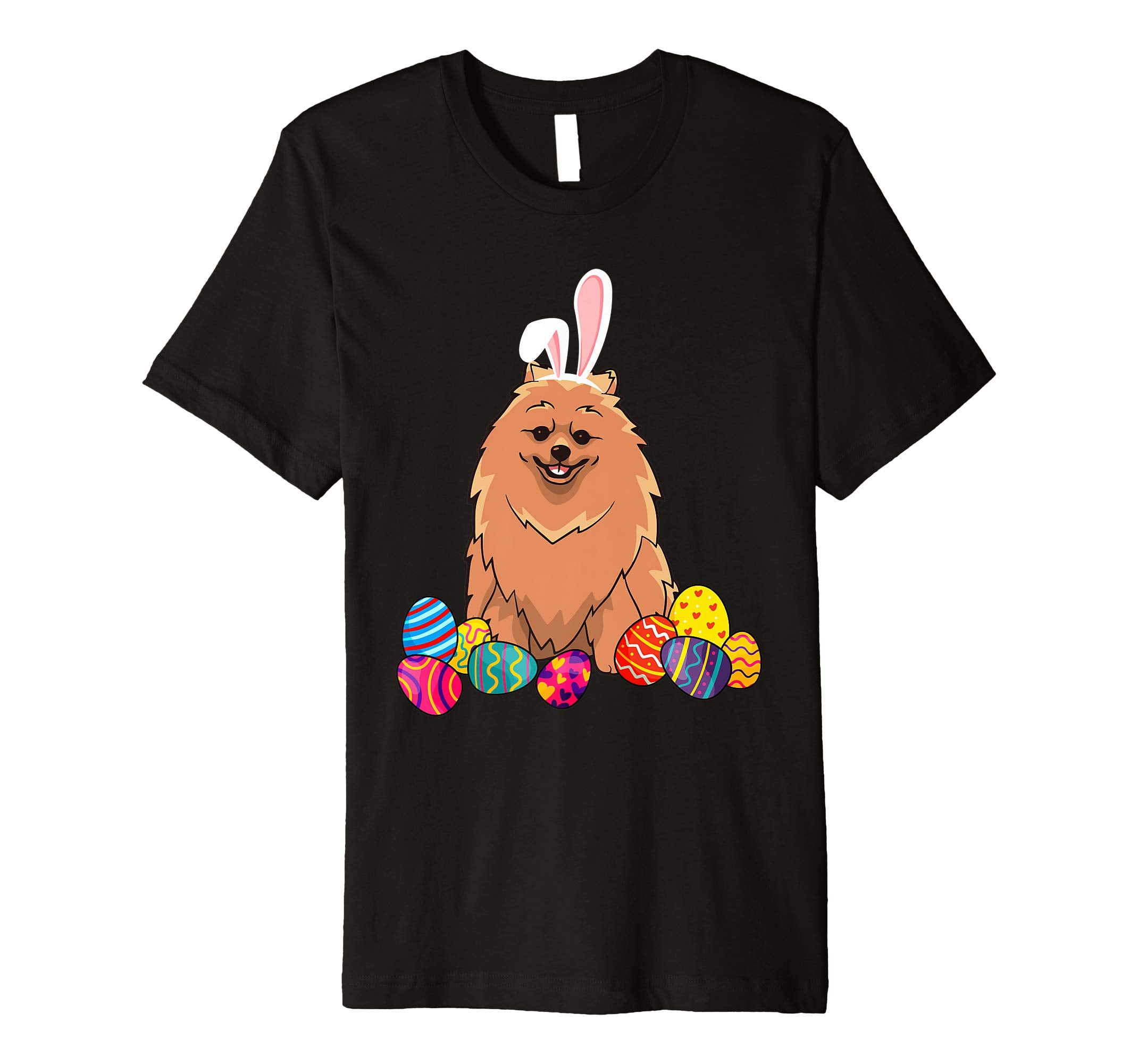 Pomeranian Bunny Ear With Egg Easter Easter Day Shirt