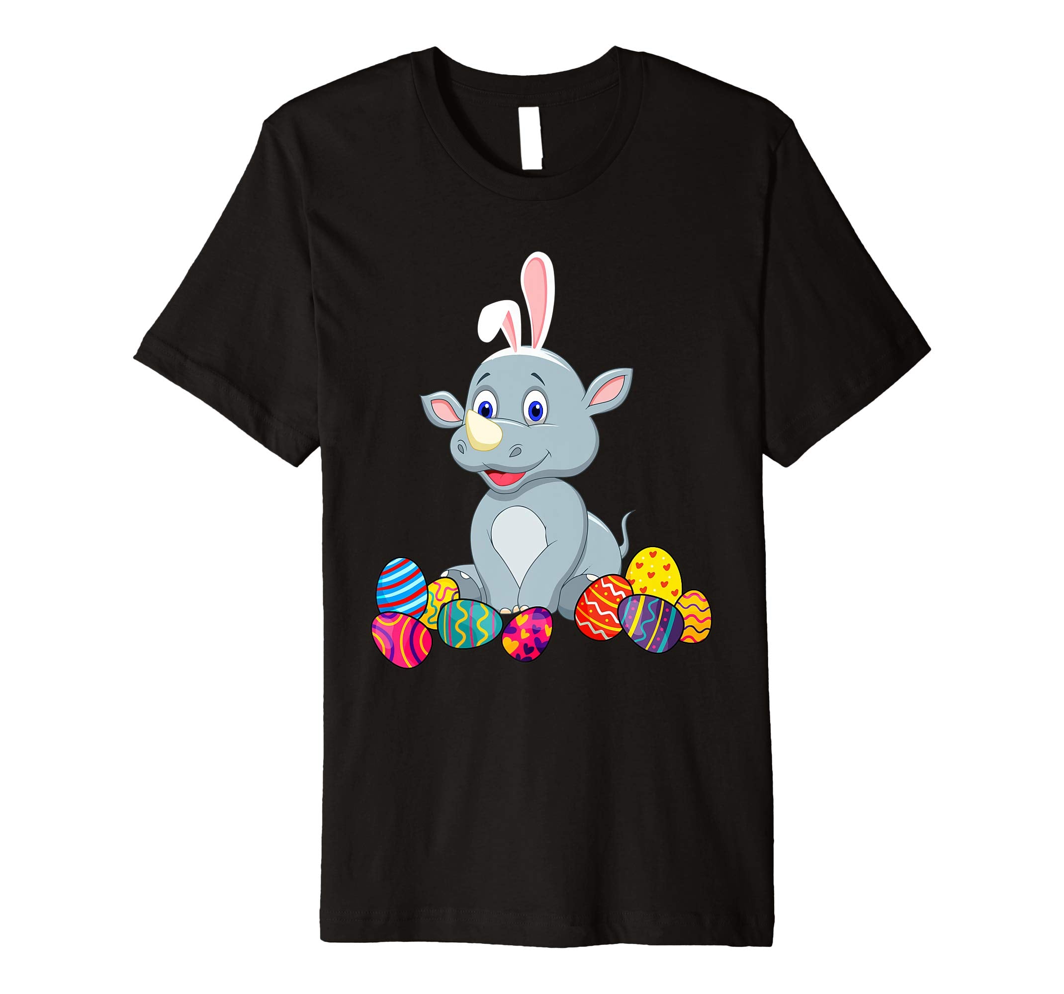 Rhino Bunny Ear With Egg Easter Easter Day Shirt