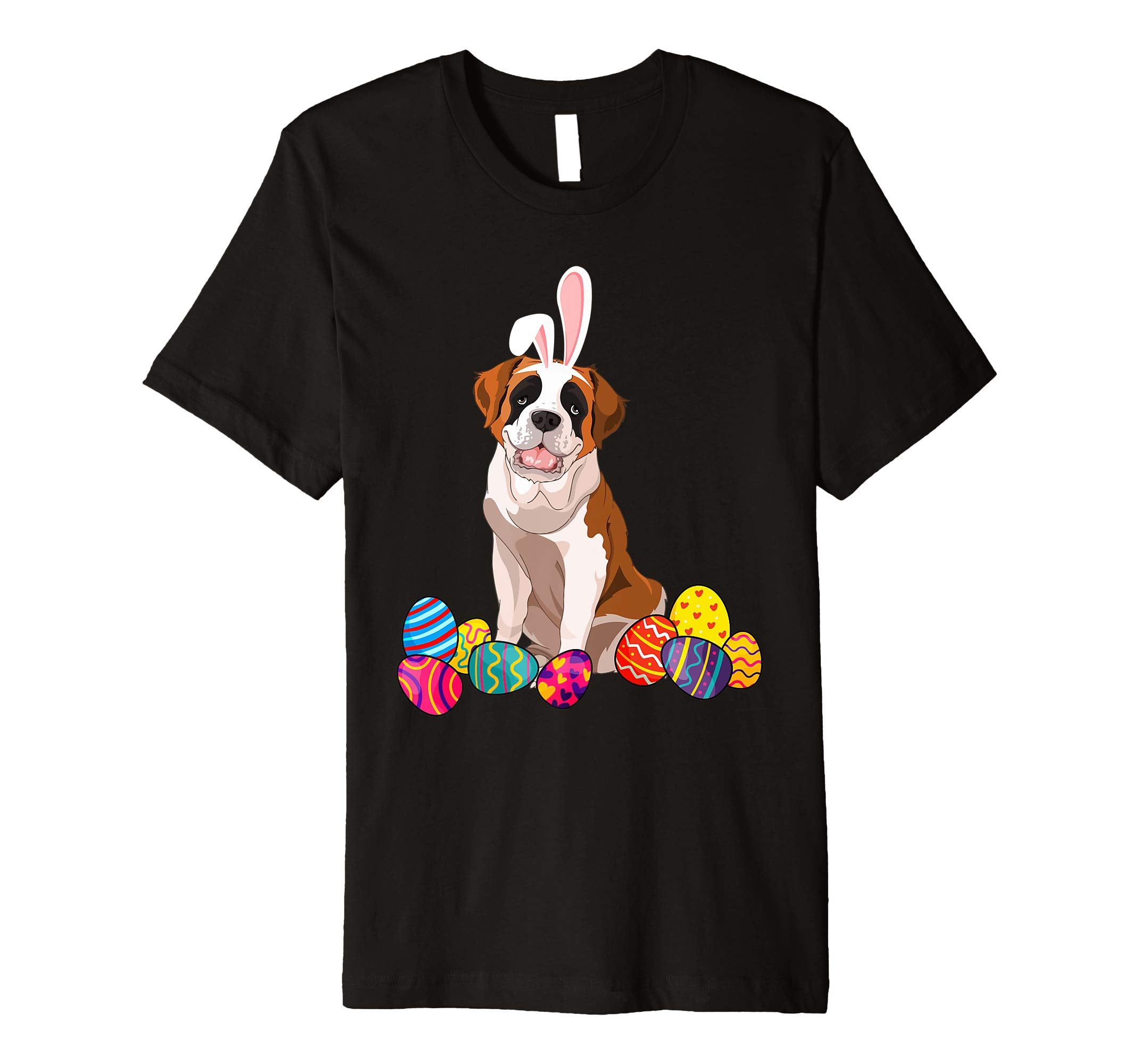 Saint Bernard Bunny Ear With Egg Easter Easter Day Shirt