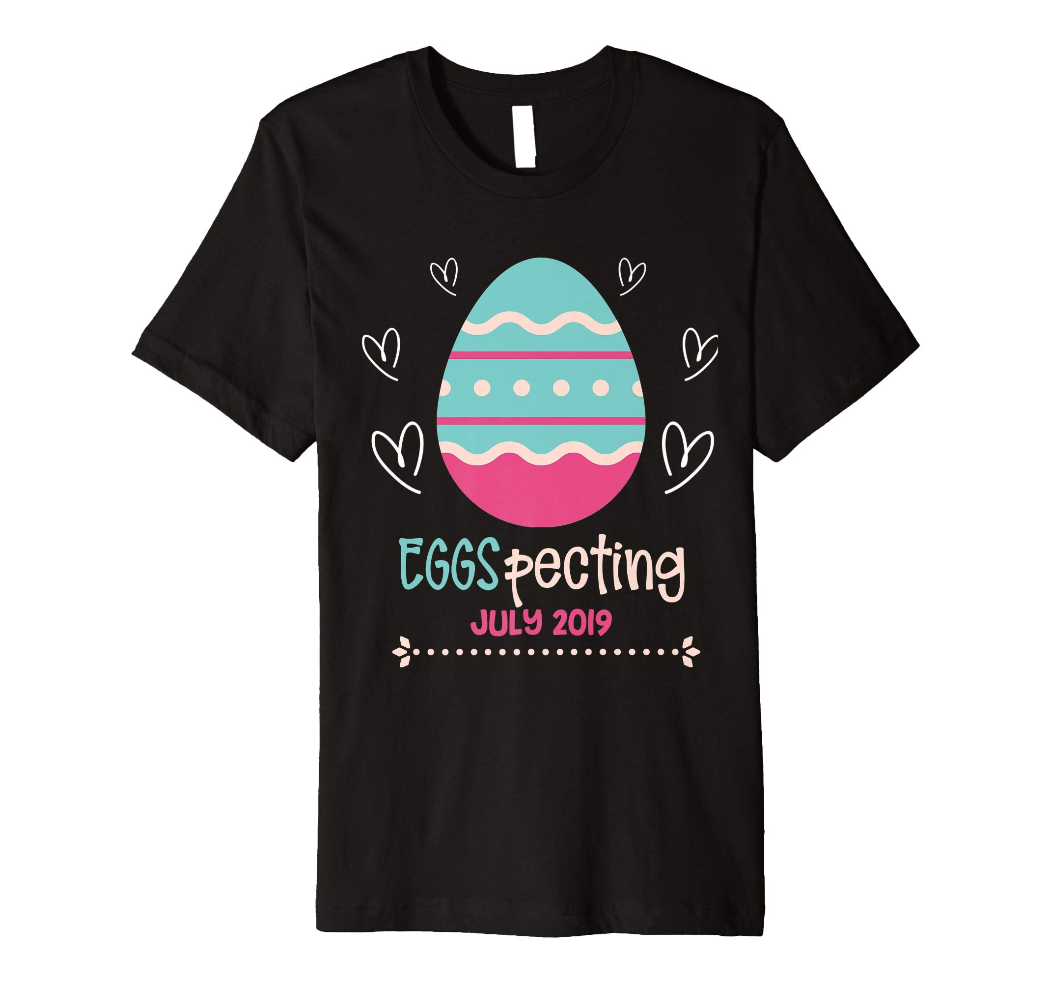 Mens Easter Pregnancy Announcement T Shirt Eggspecting July 2019