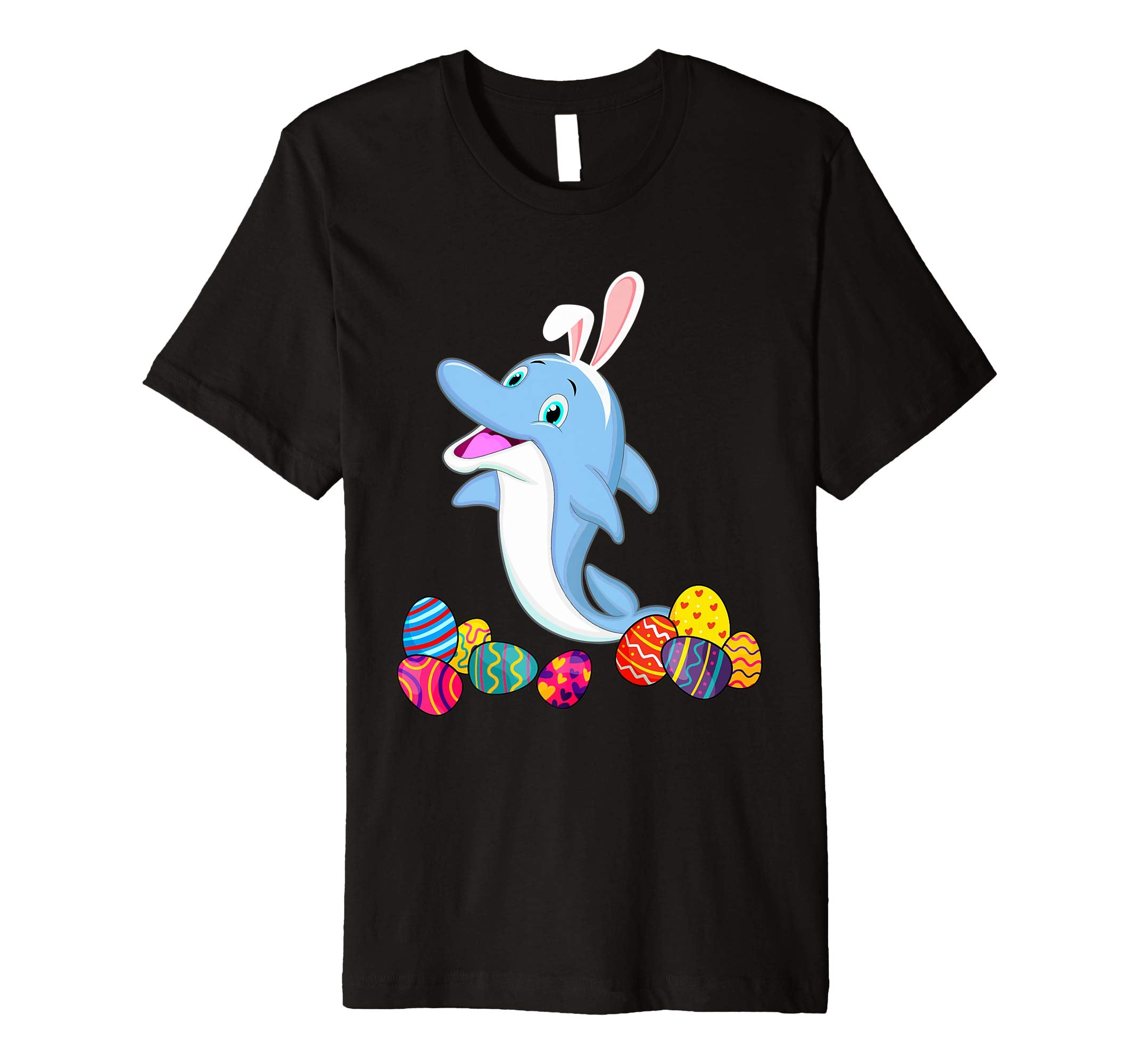Dolphin Bunny Ear With Egg Easter Easter Day Shirt