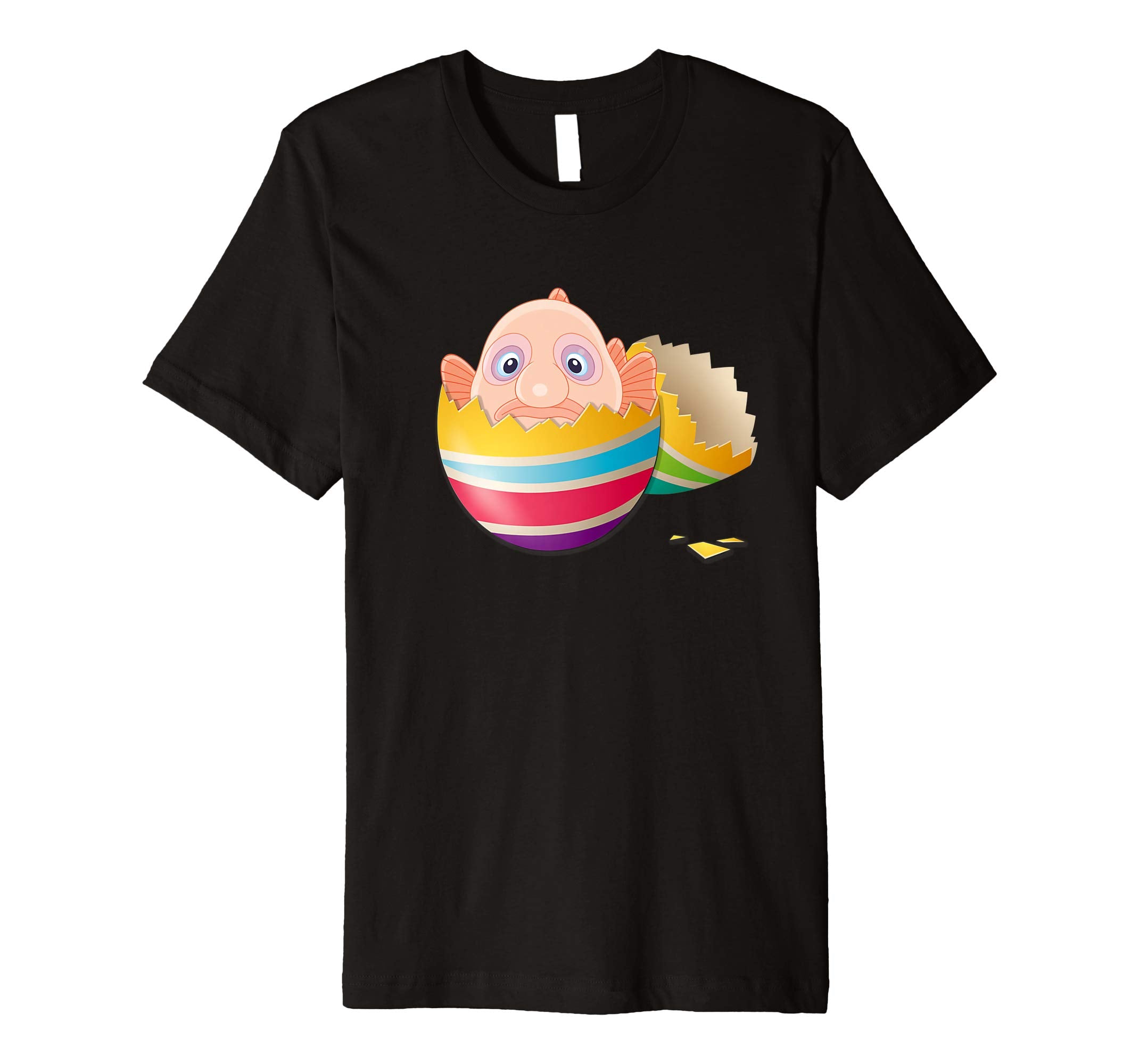 Baby Blob Fish Hatching From Easter Egg Easter Day Shirt