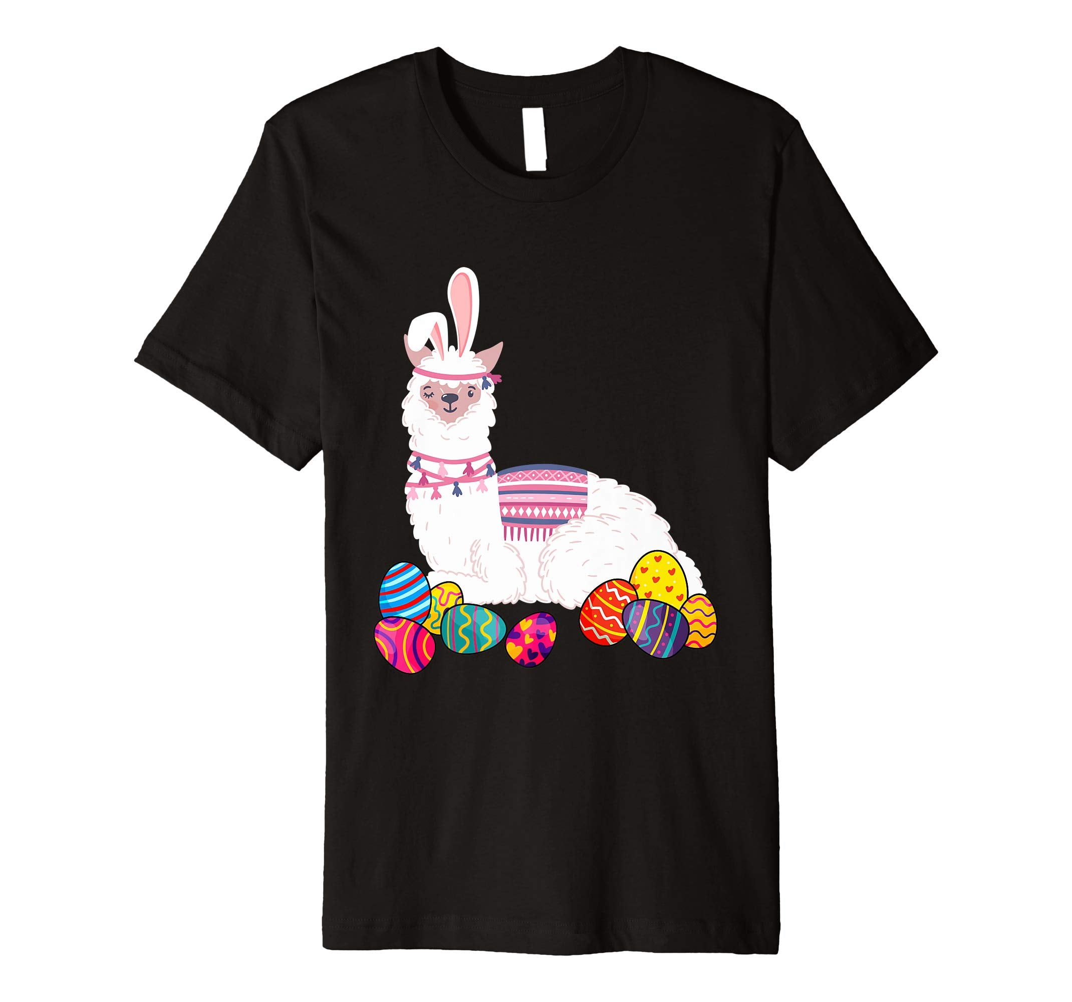 Llama Bunny Ear With Egg Easter Easter Day Shirt