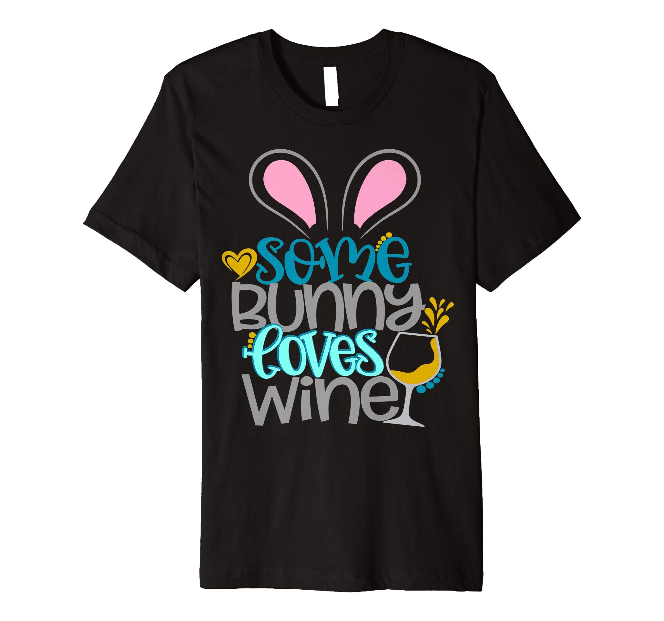 Some Bunny Loves Wine Mom Easter Shirt Cute Women Wife