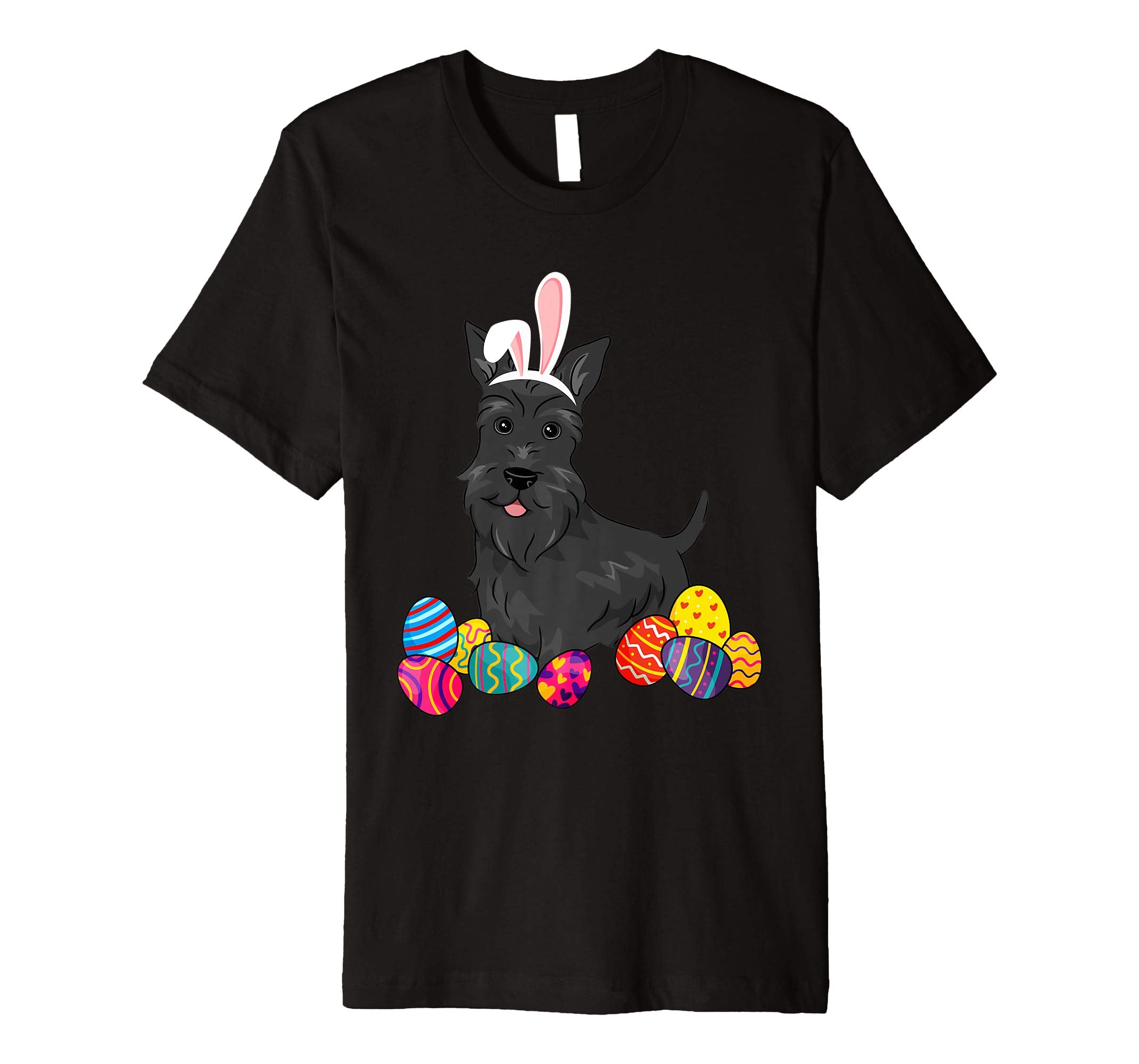 Scottish Terier Bunny Ear With Egg Easter Easter Day Shirt
