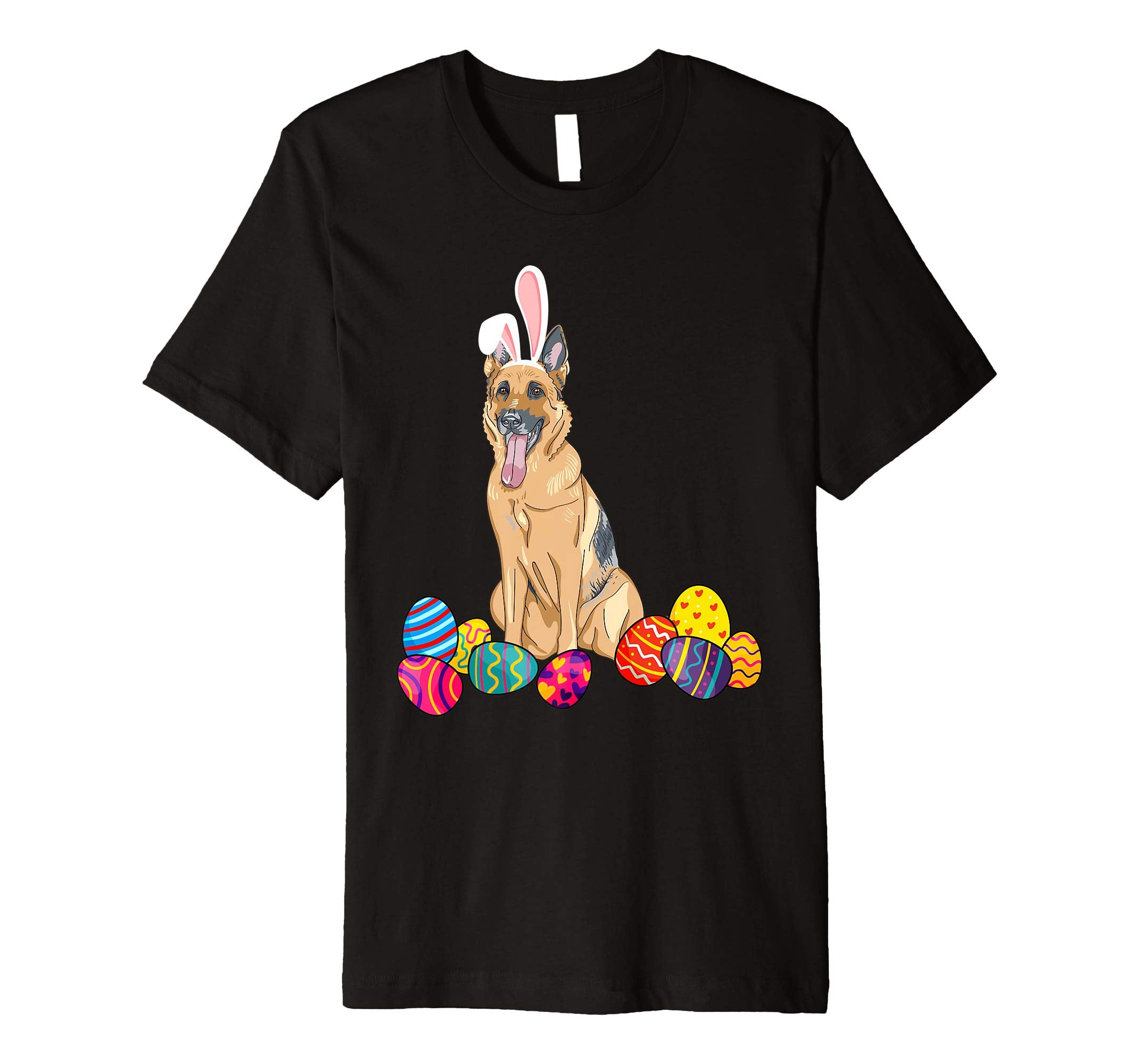 German Shepherd Bunny Ear With Egg Easter Easter Day Shirt