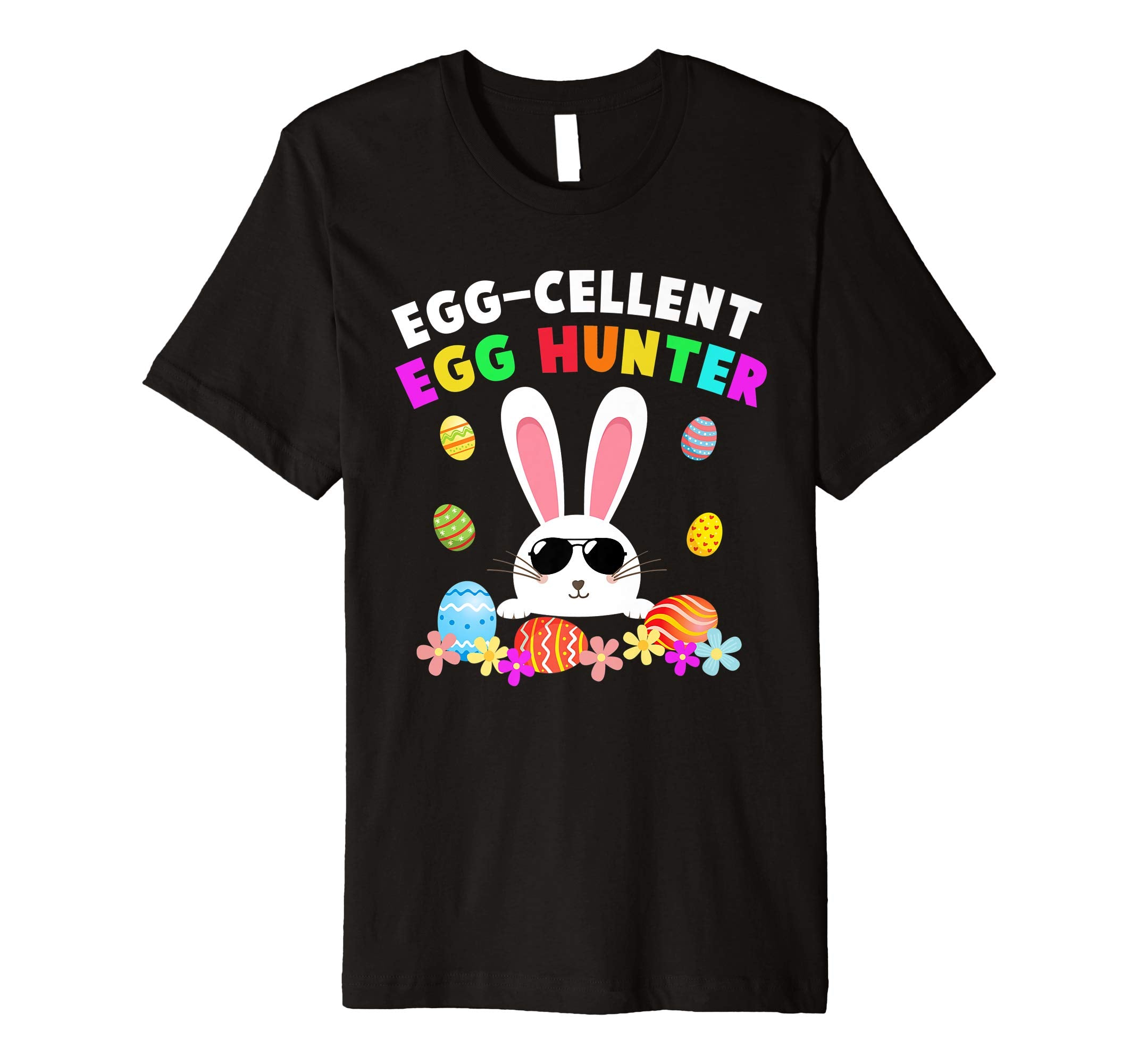 Egg-cellent Egg Hunter Easter T-Shirt Boys Girls Bunny Gift