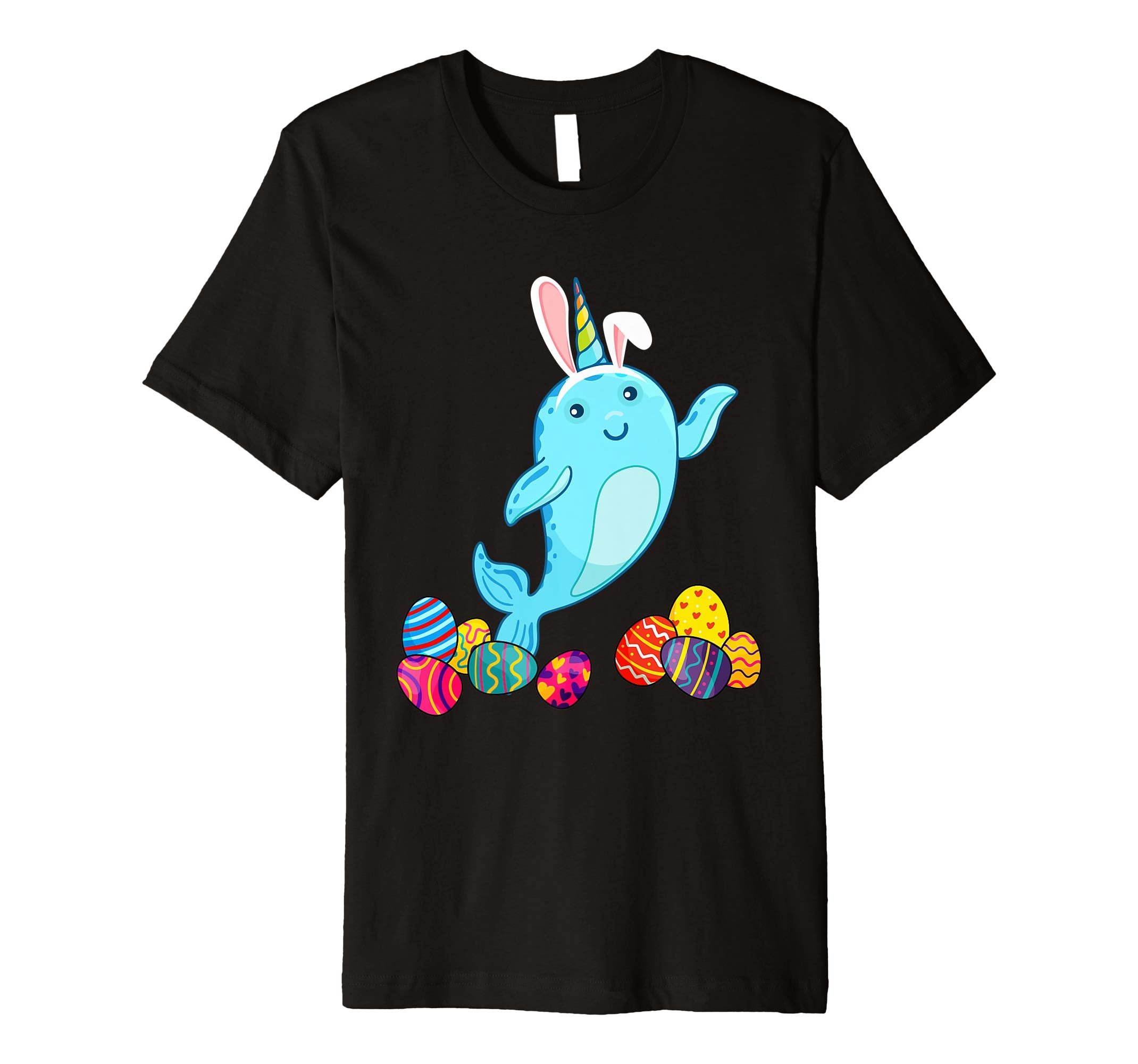Narwhals Bunny Ear With Egg Easter Easter Day Shirt