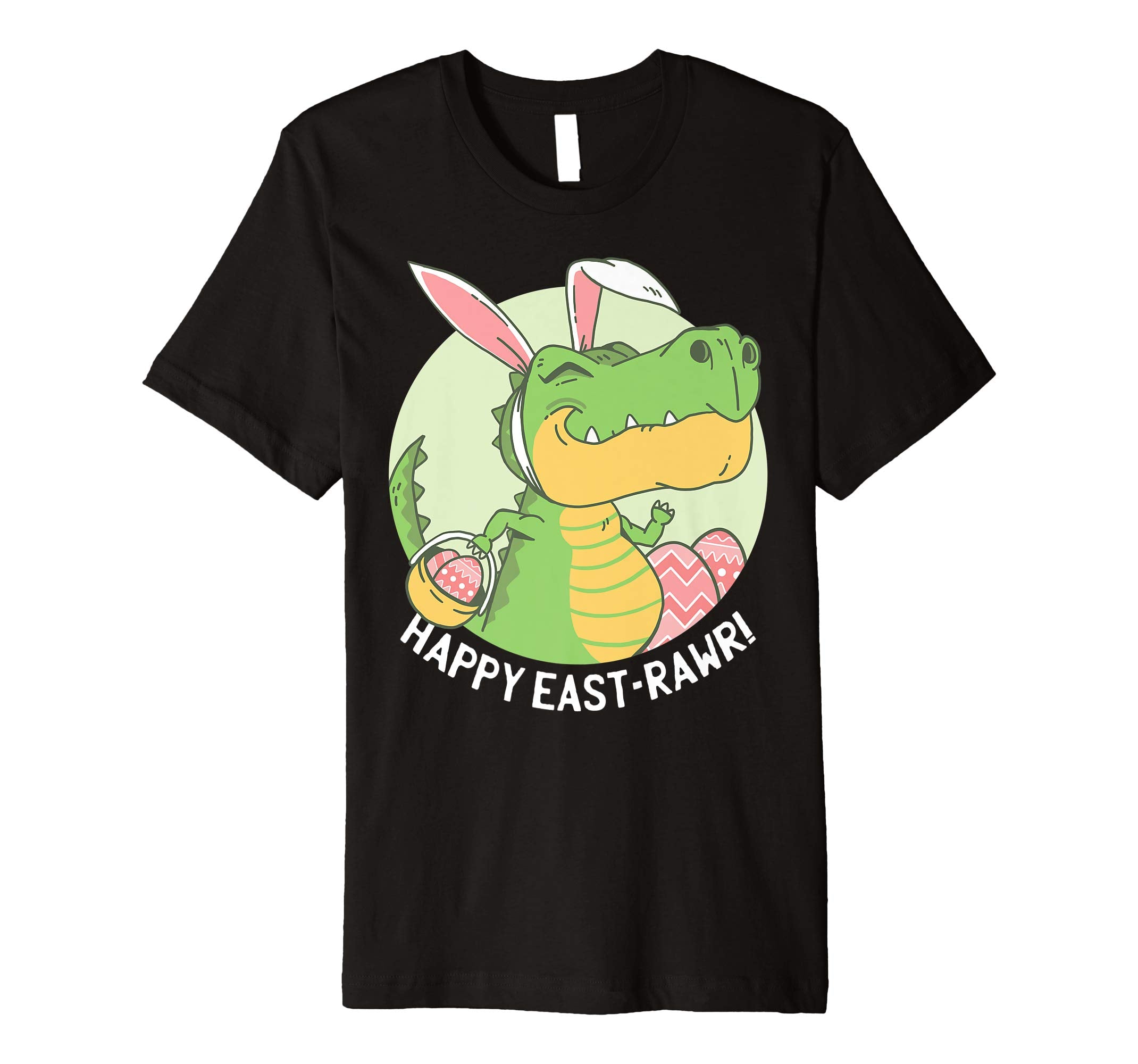 HAPPY EASTRAWR Shirt T Rex Dinosaur Easter Bunny Egg Kids