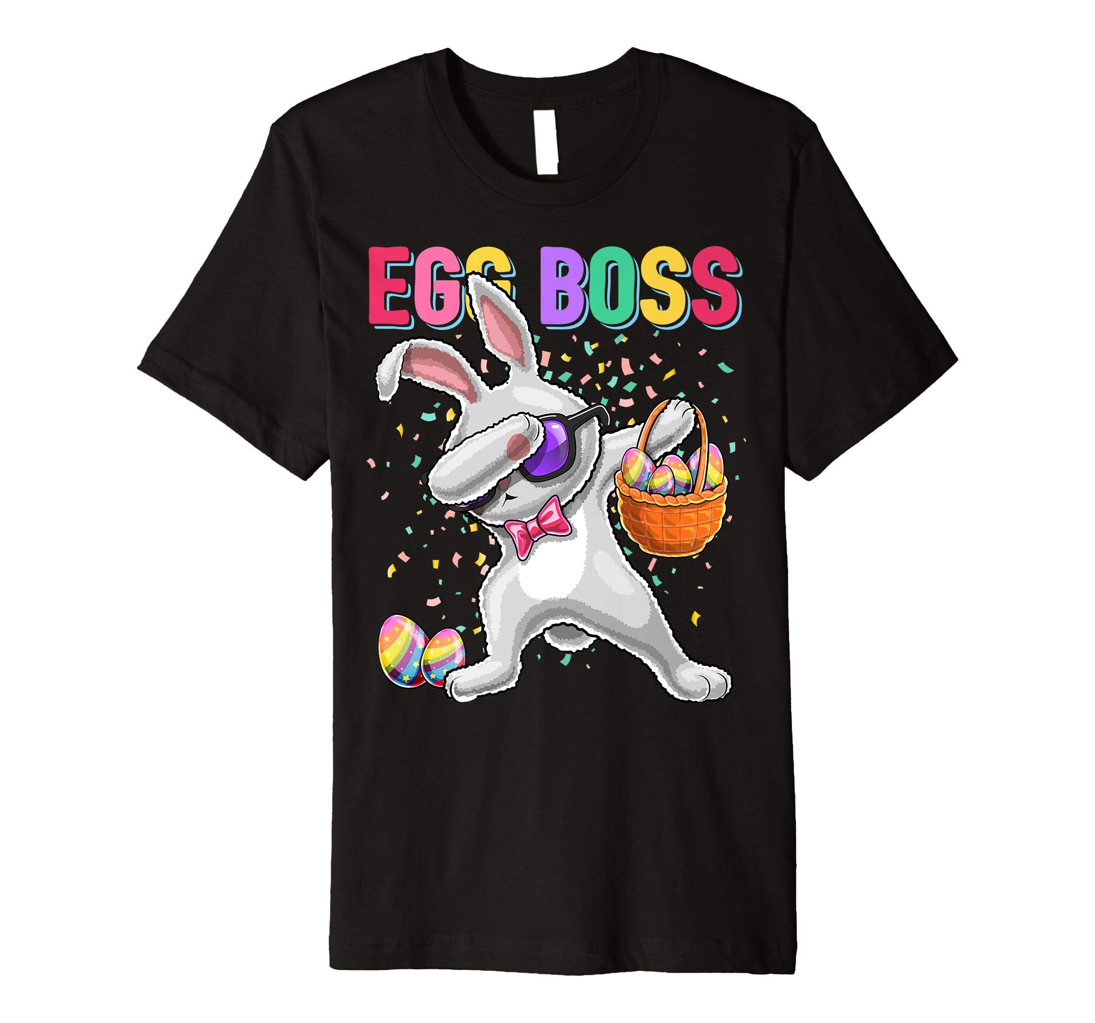 Egg Boss Dabbing Easter Bunny Shirt Easter Day Egg Gift Kids