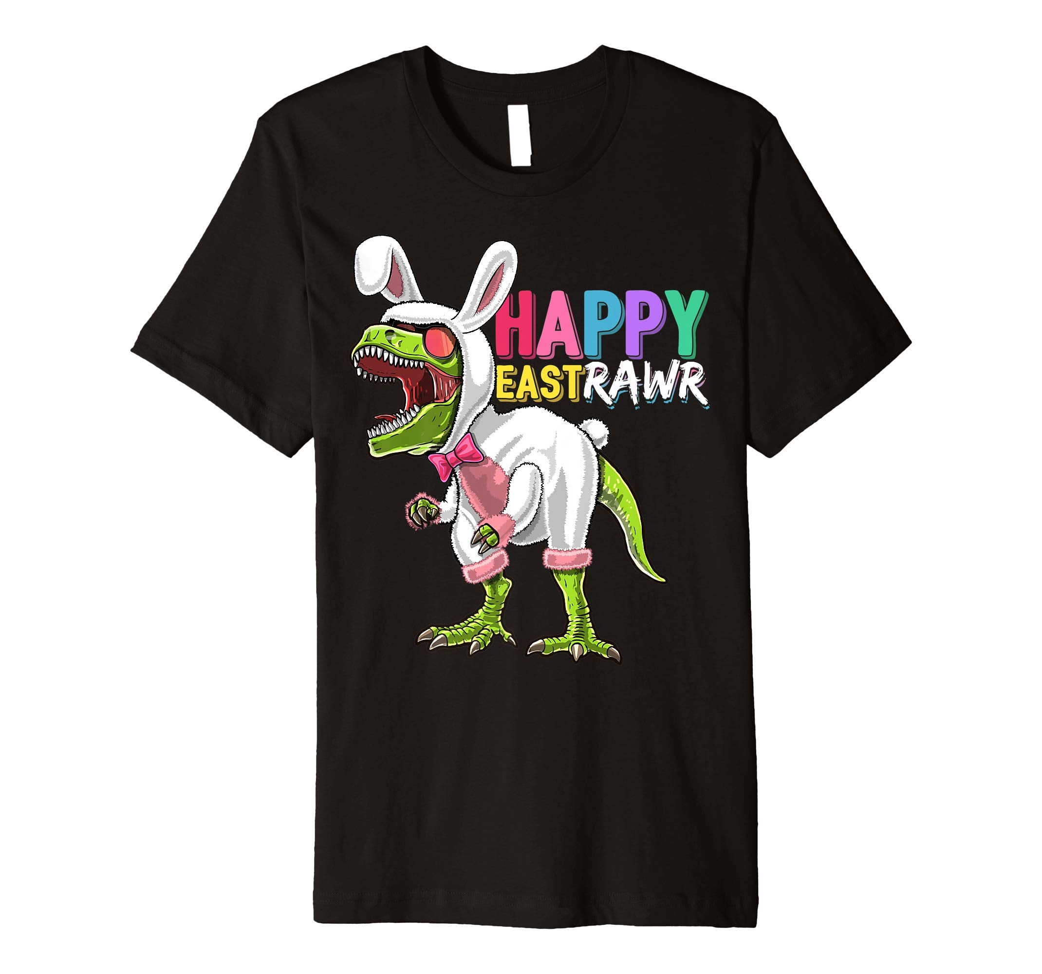Happy Eastrawr T Rex Dinosaur Easter Bunny Costume Shirt Kid