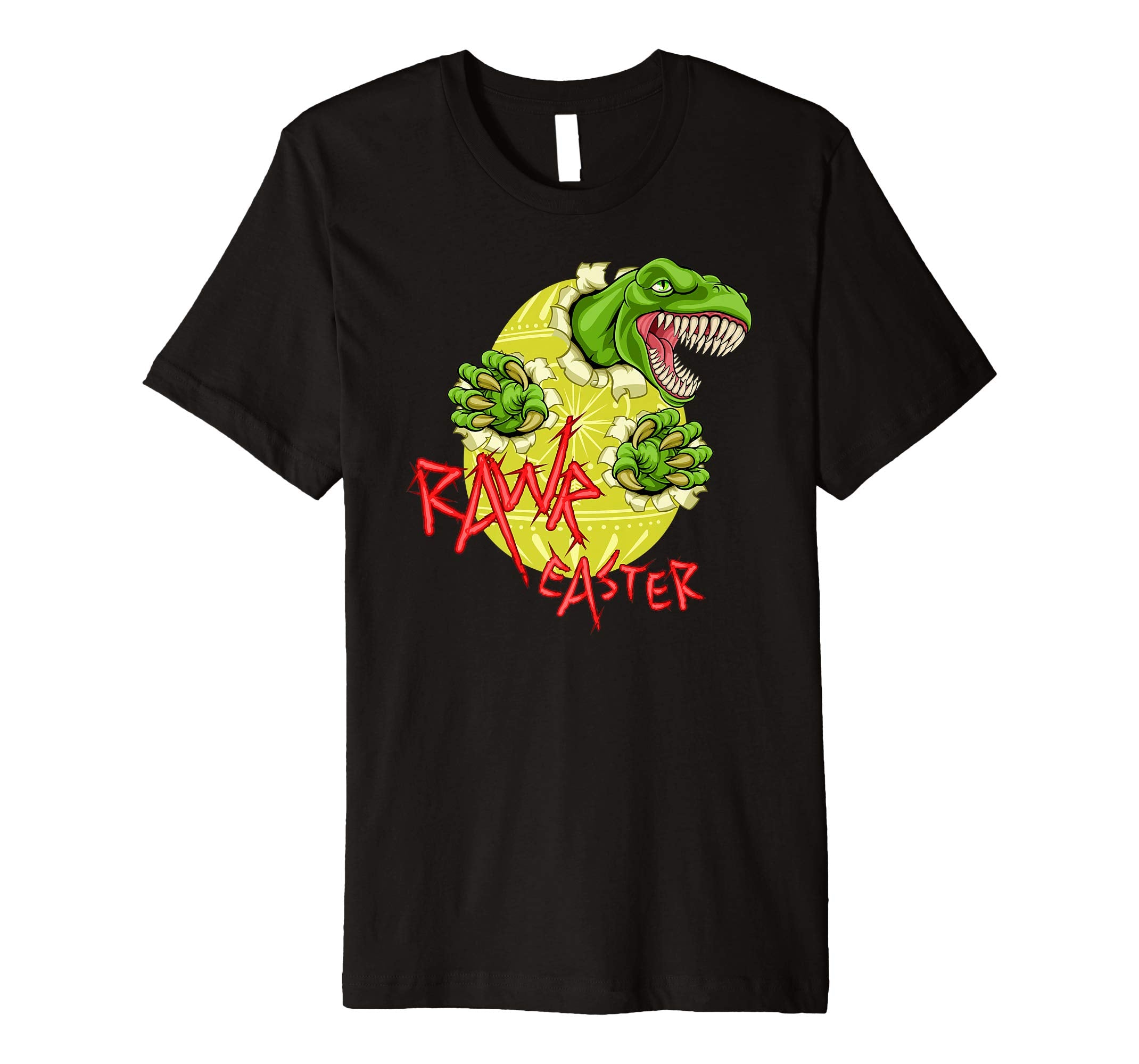 Rawr Easter T-Rex Dinosaur Ripping Through Egg Tee Shirt