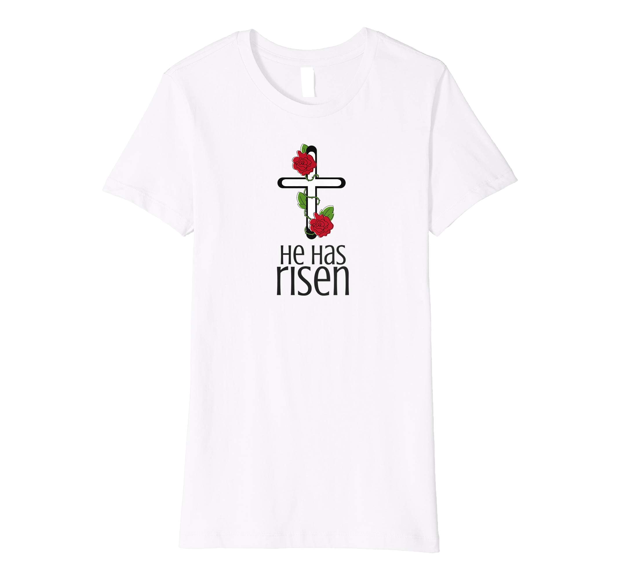 He Has Risen Cross Easter Christian Religious T-shirt