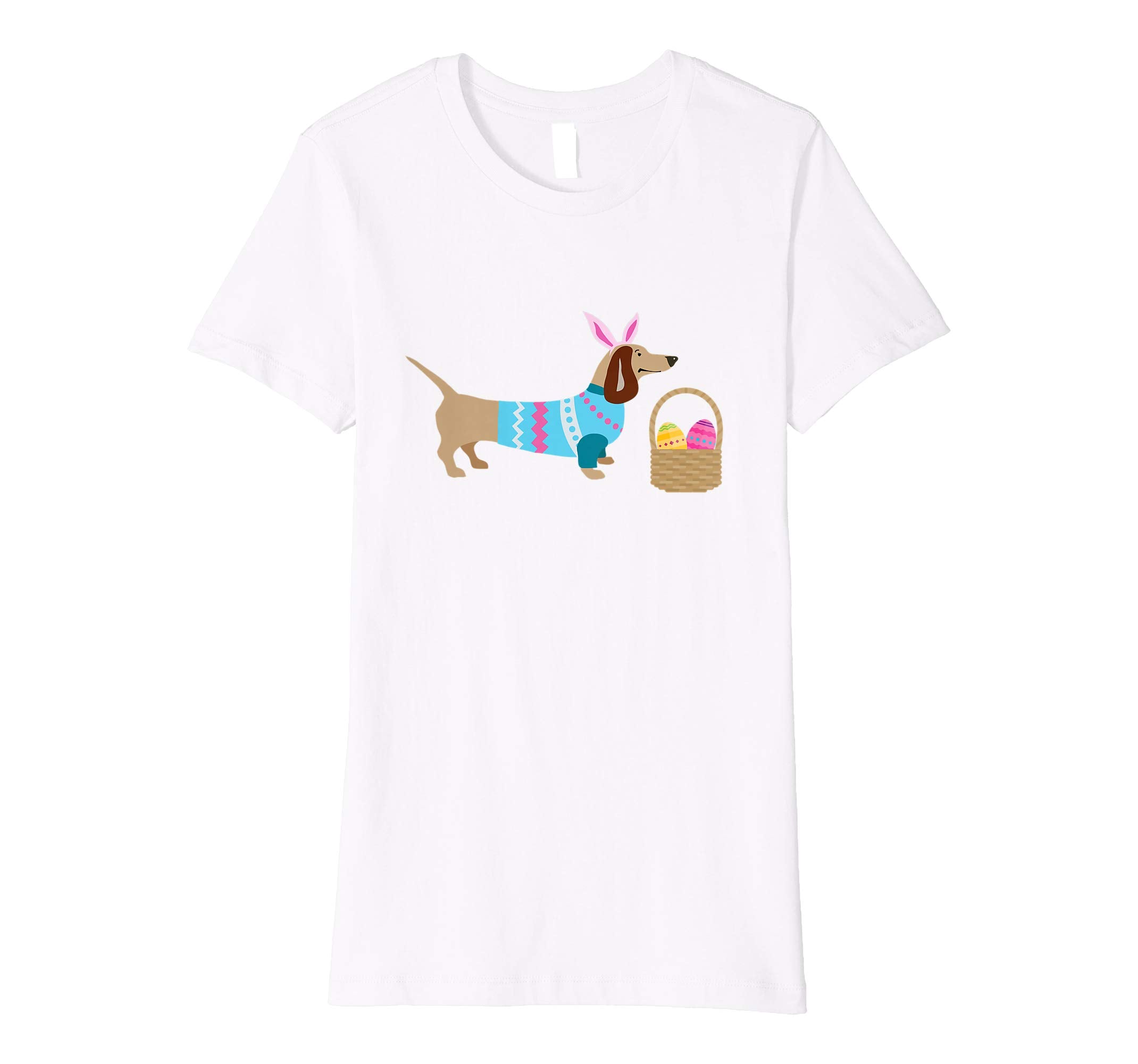 Weiner Daschund Easter T-shirt Doxie in Dog Dress