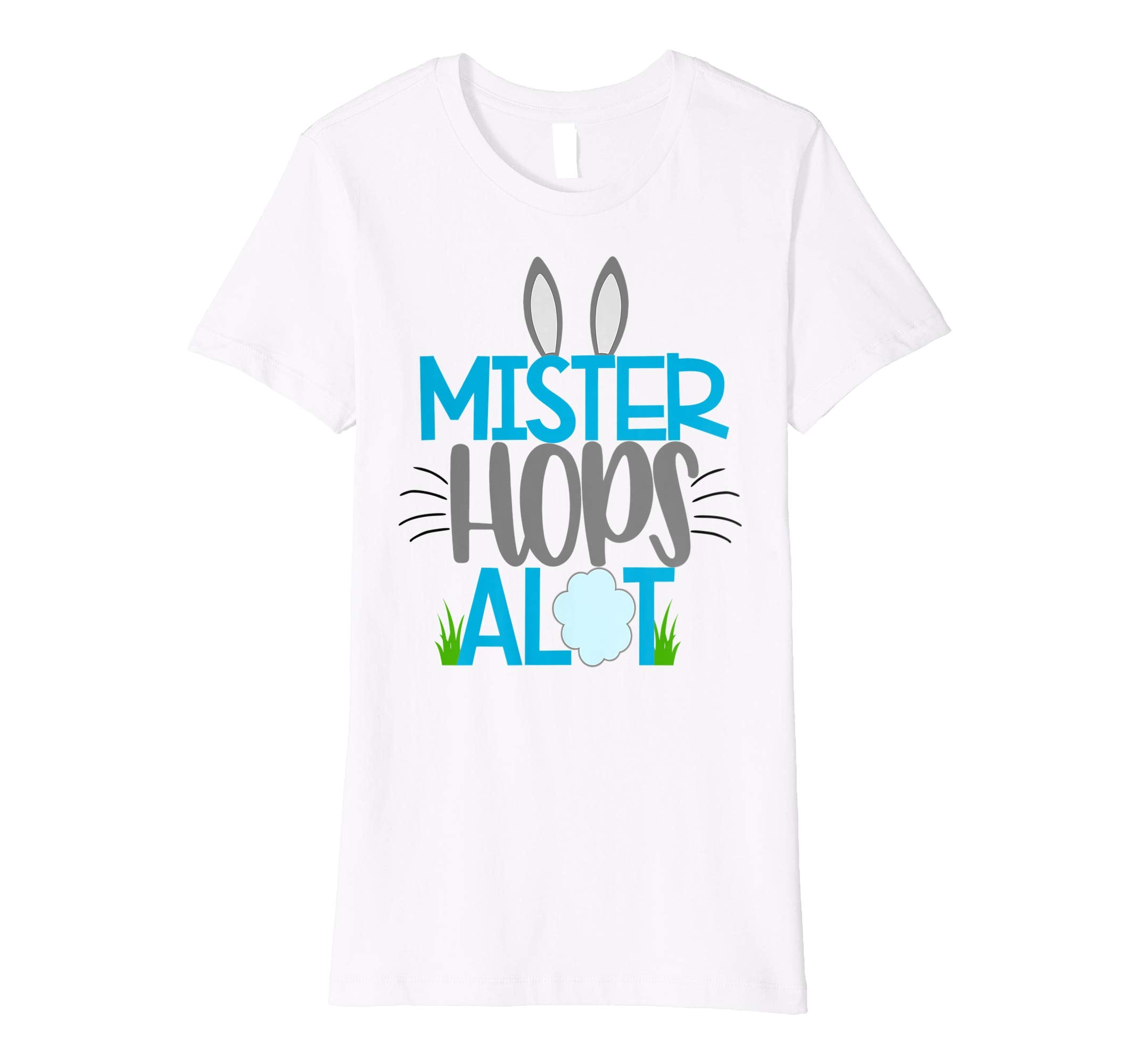 Boys Easter Shirt Kids Cute Mister Hops A Lot Bunny School