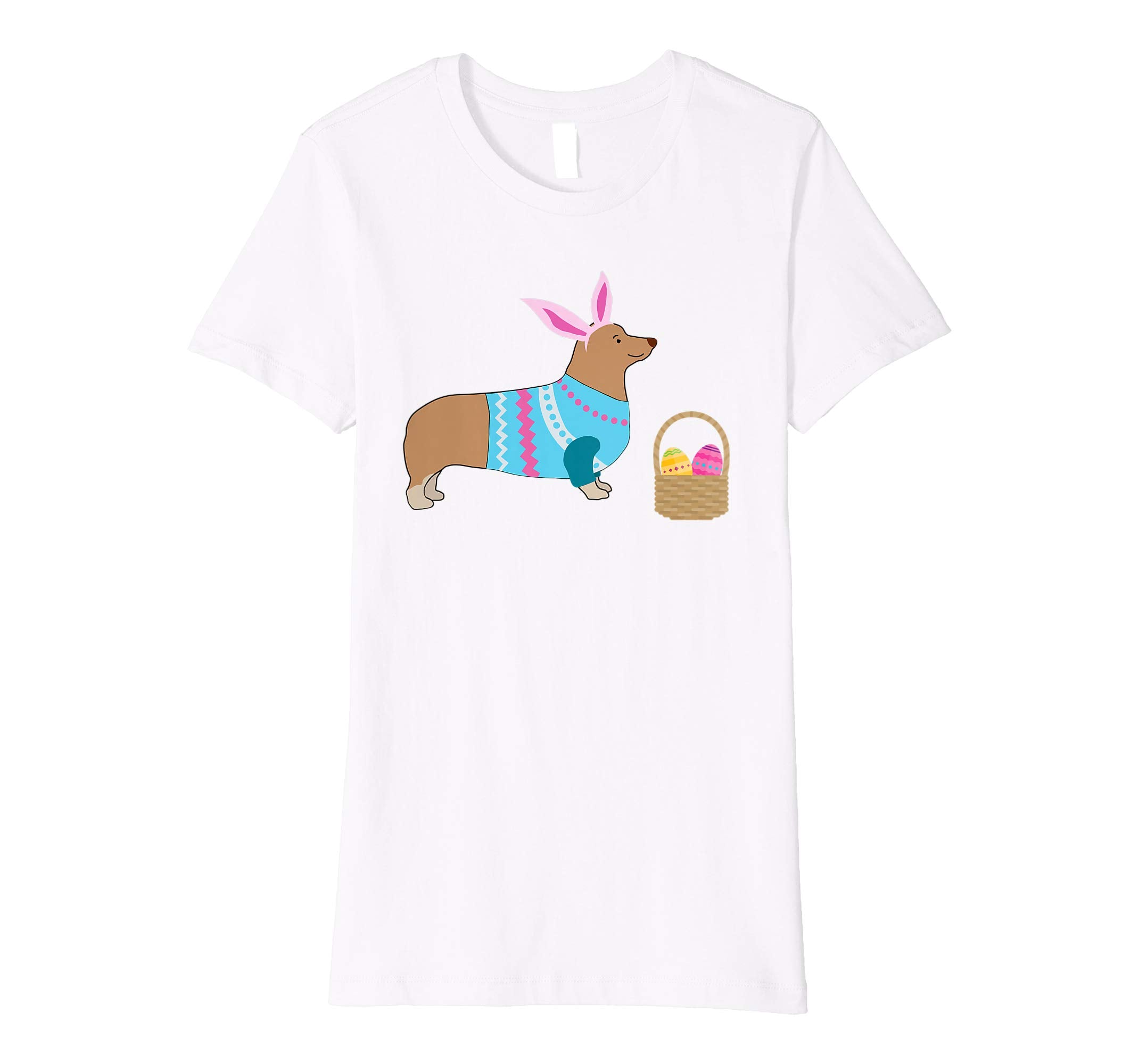 Corgi Easter T-shirt Pembroke Welsh Corgi in Dog Dress
