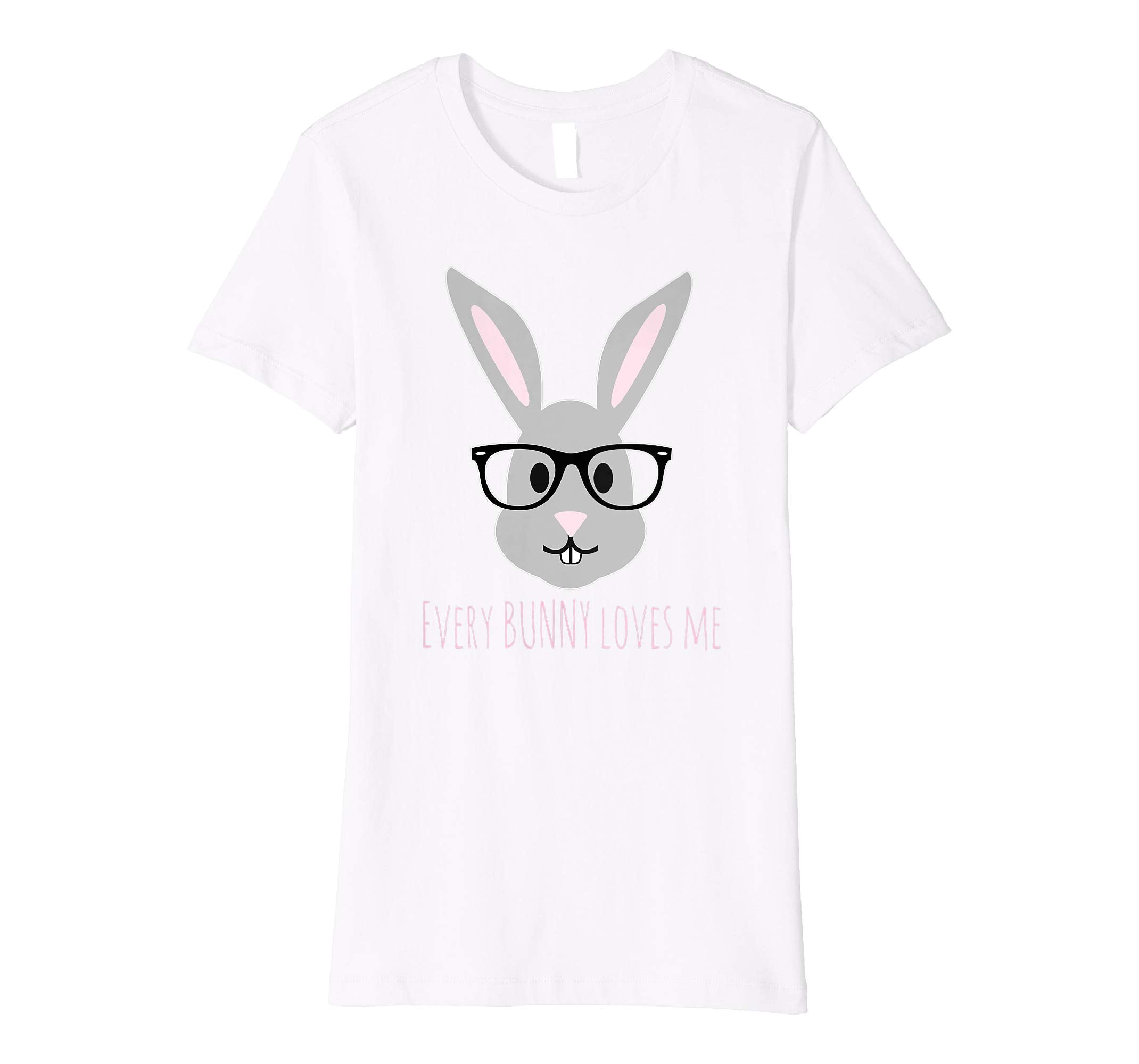 Happy Easter T-Shirt Cute Bunny Head with Glasses TShirt