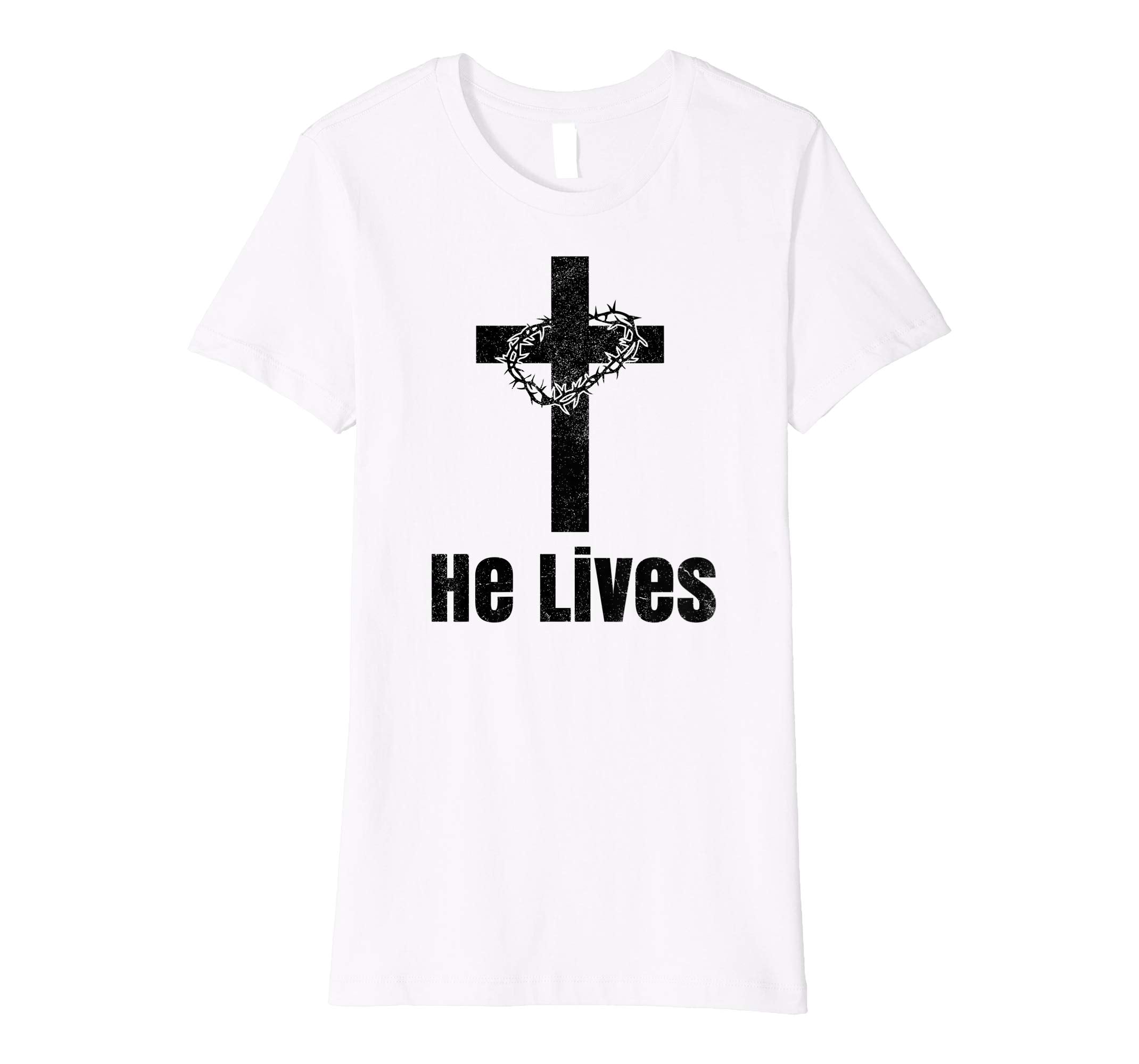 He Lives Easter Religious Christian Jesus Cross T Shirt