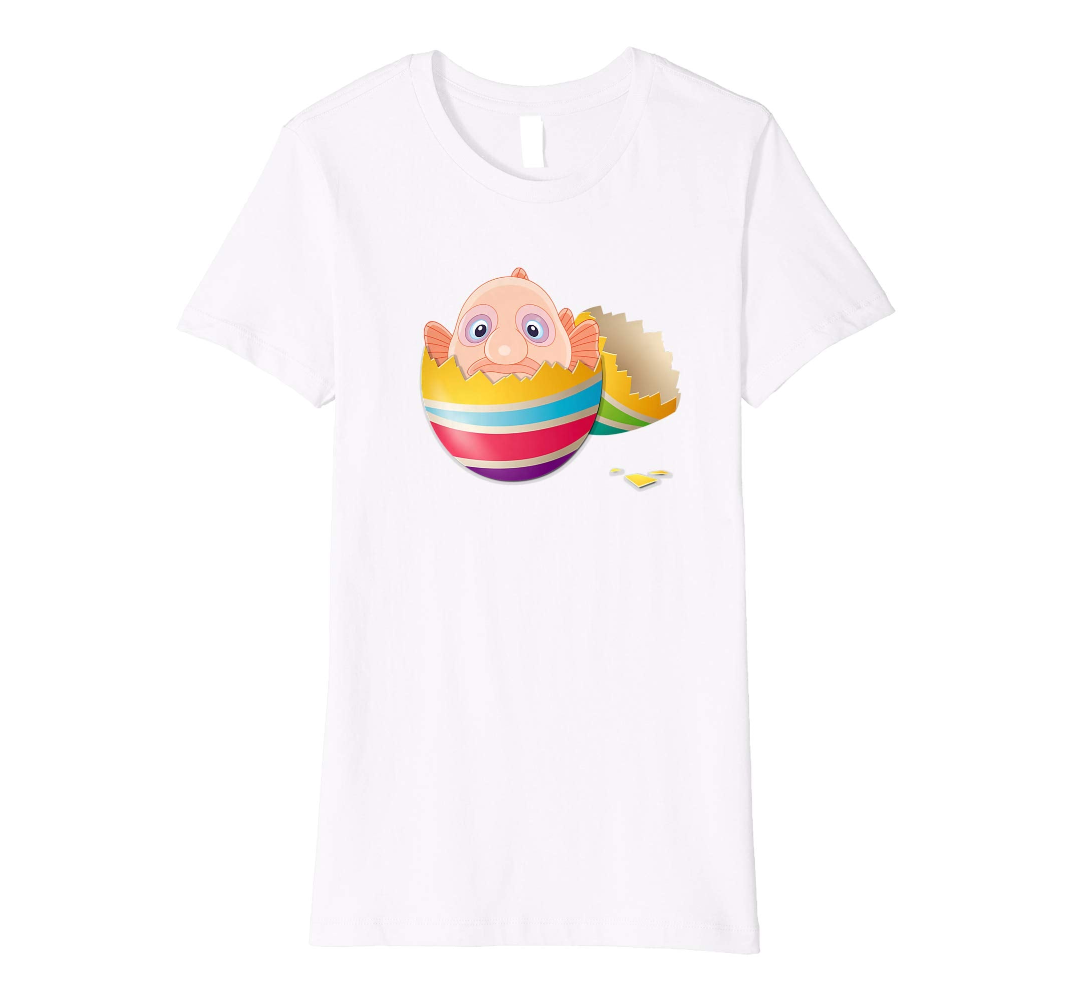 Baby Blob Fish Hatching From Easter Egg Easter Day Shirt