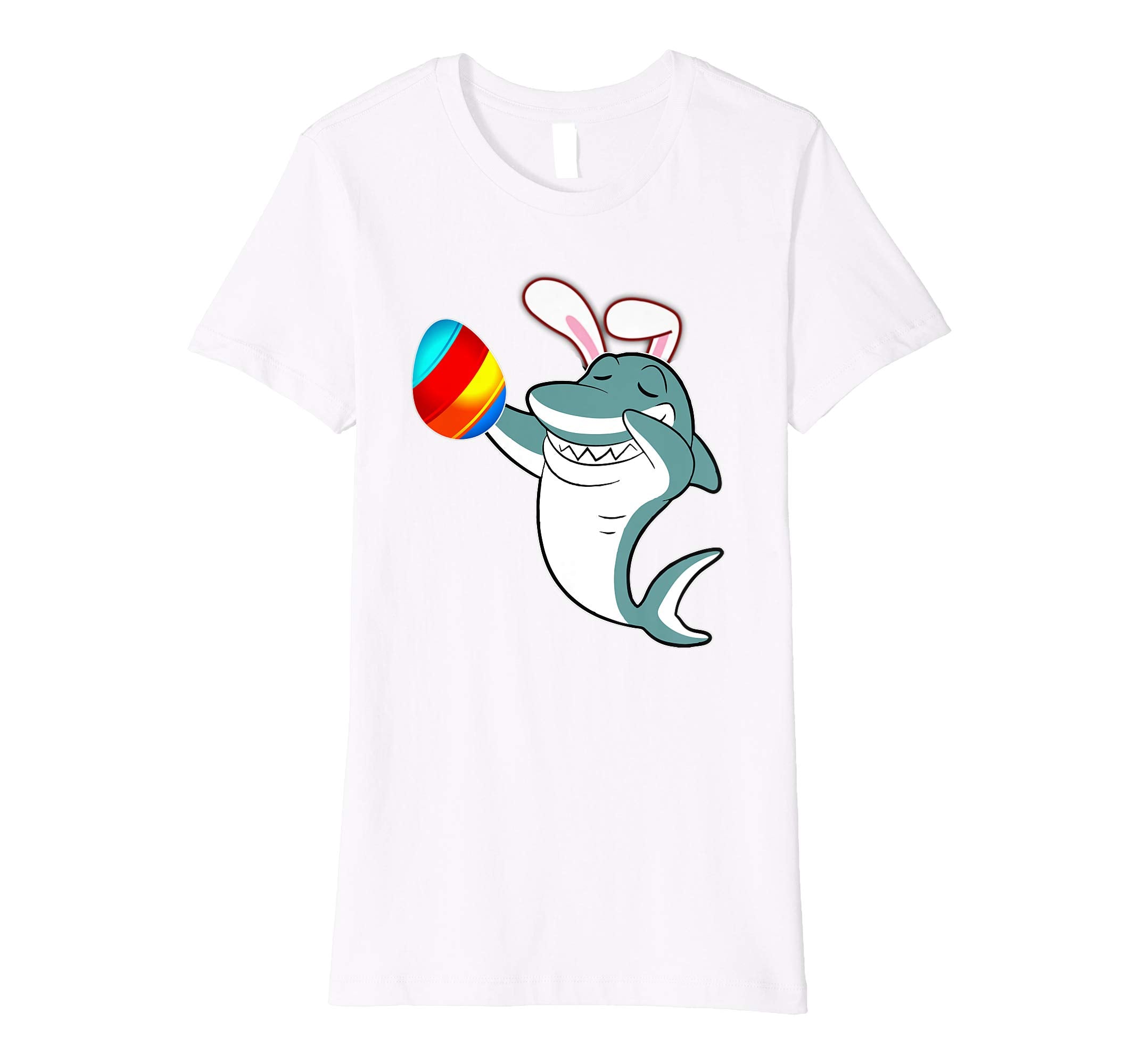 Easter Bunny Dabbing Shark Fish Tshirt Egg Ears Animal Gift
