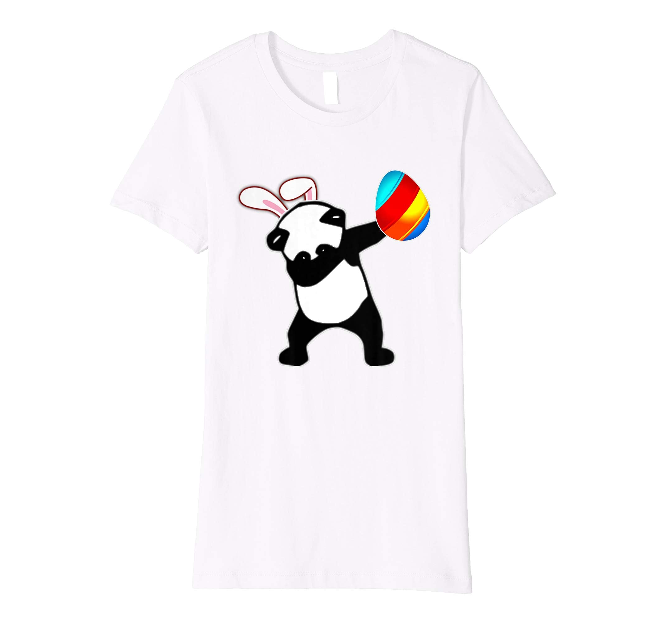 Easter Bunny Dabbing Panda Bear Tshirt Egg Ears Gift
