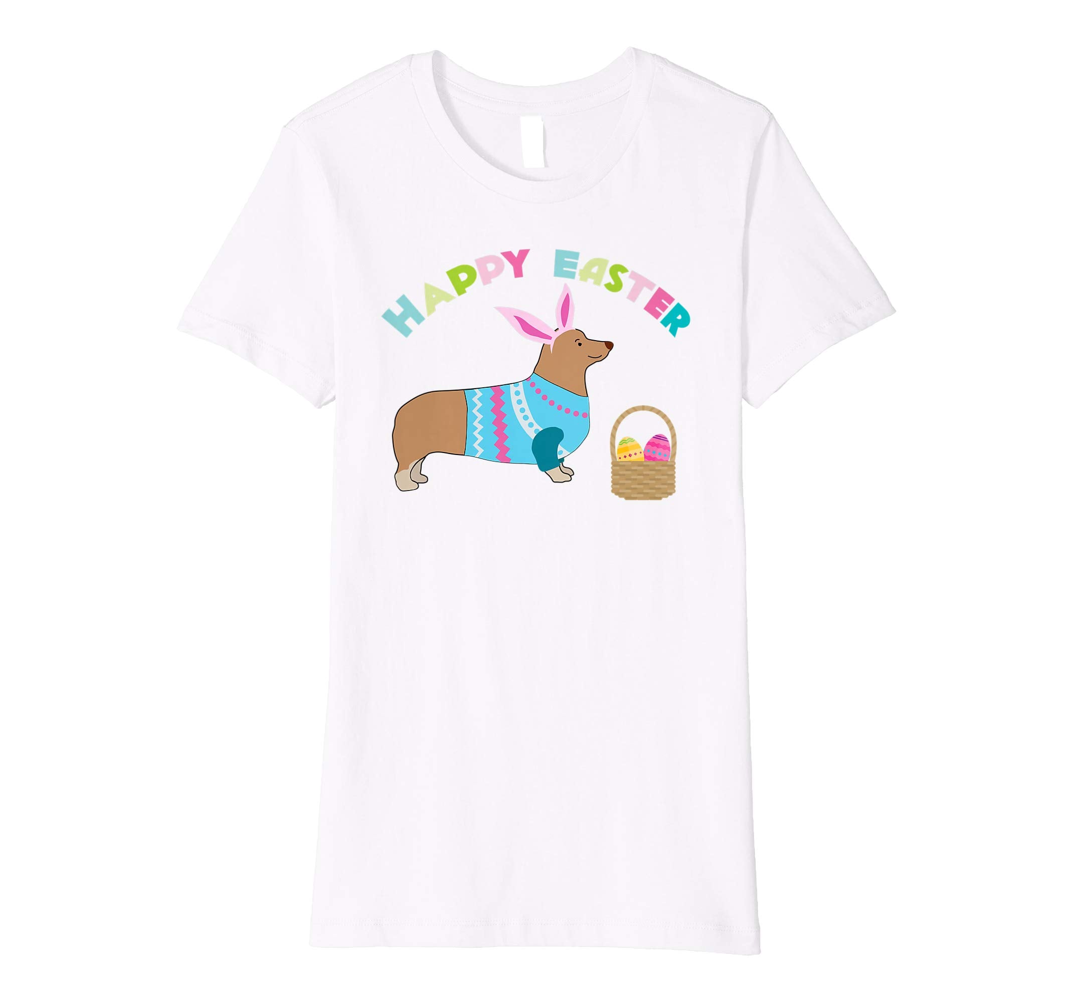 Corgi Easter T-shirt Pembroke Welsh Corgi in Dog Dress